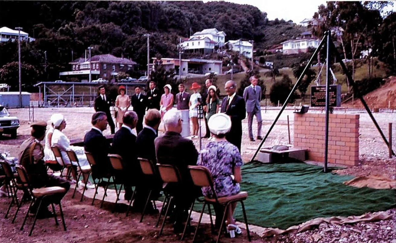 1973 Foundation Stone ceremony