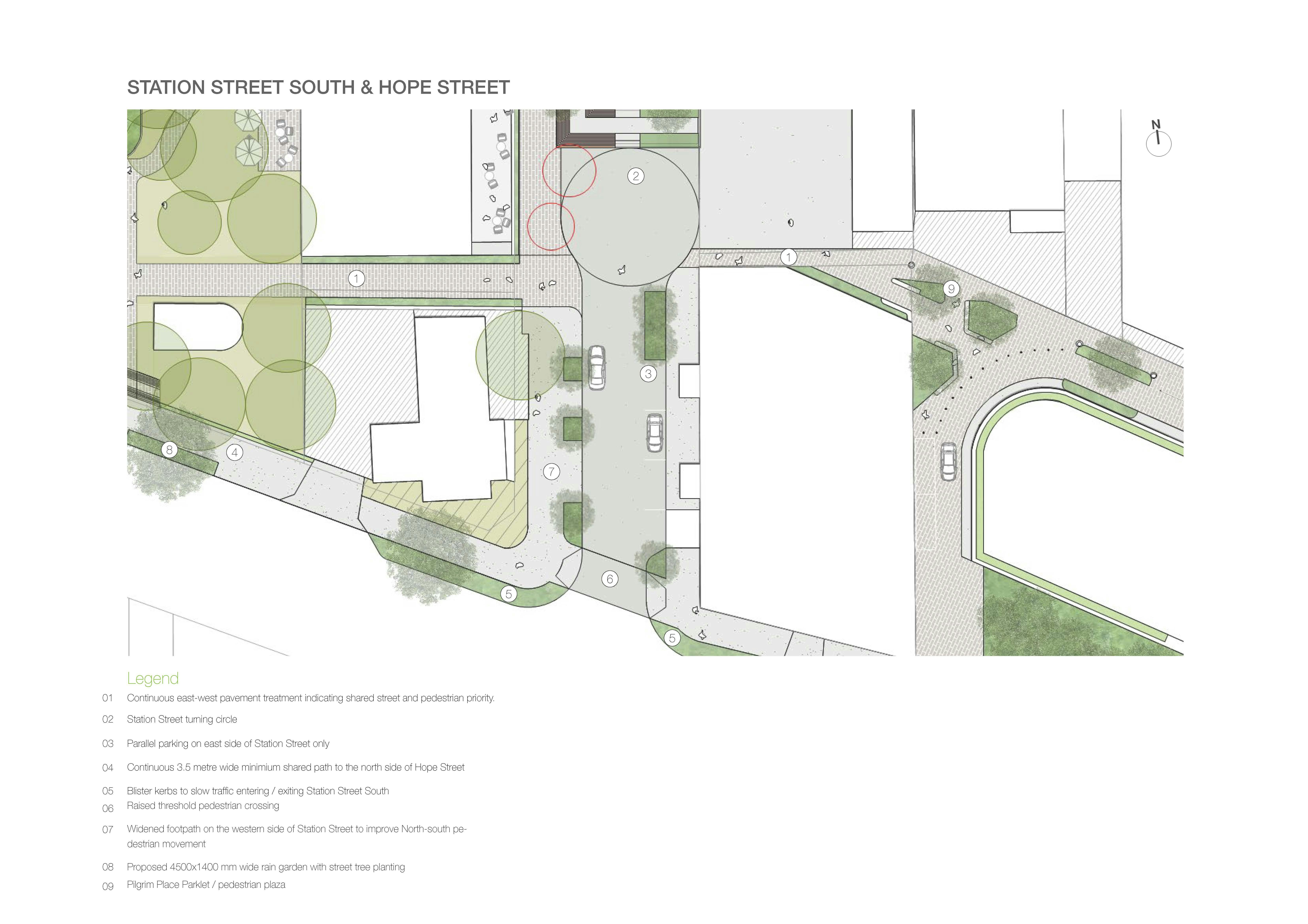 Station And Hope Streets Plan