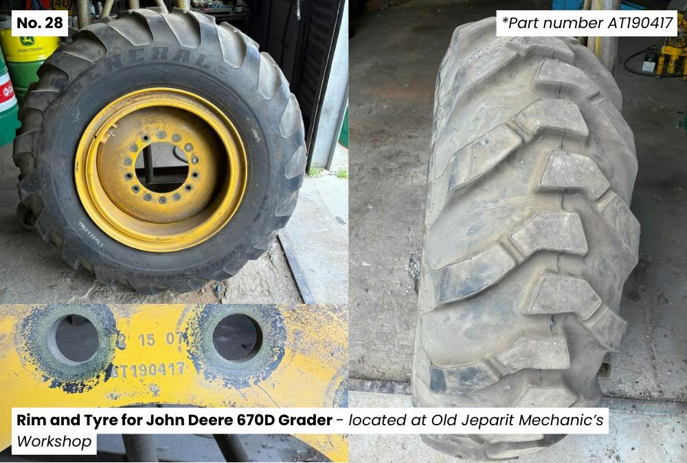 28. Rim and Tyre for John Deere 670D Grader - Old Jeparit Mechanics Workshop.png