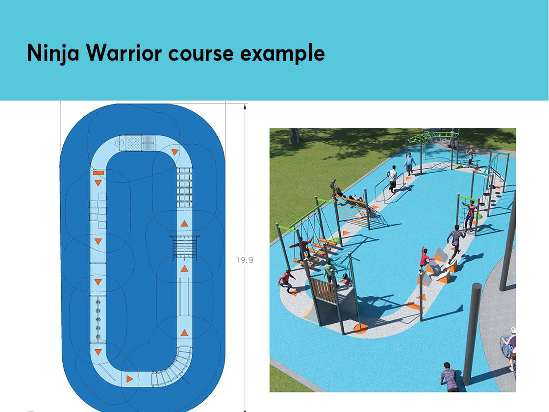 Ninja Warrior course example