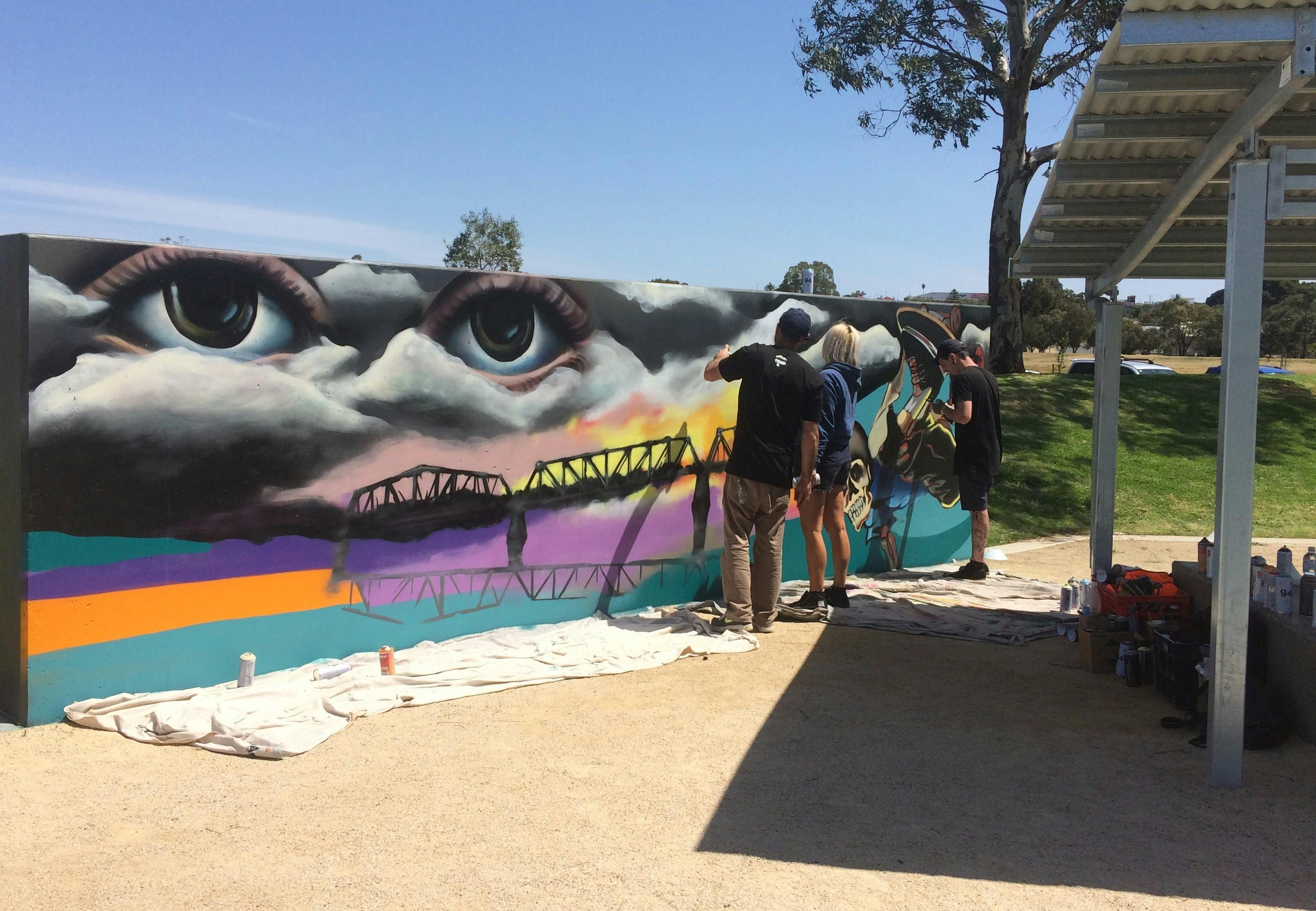 Community Saffety Plan image Skate Park Art Wall 2018