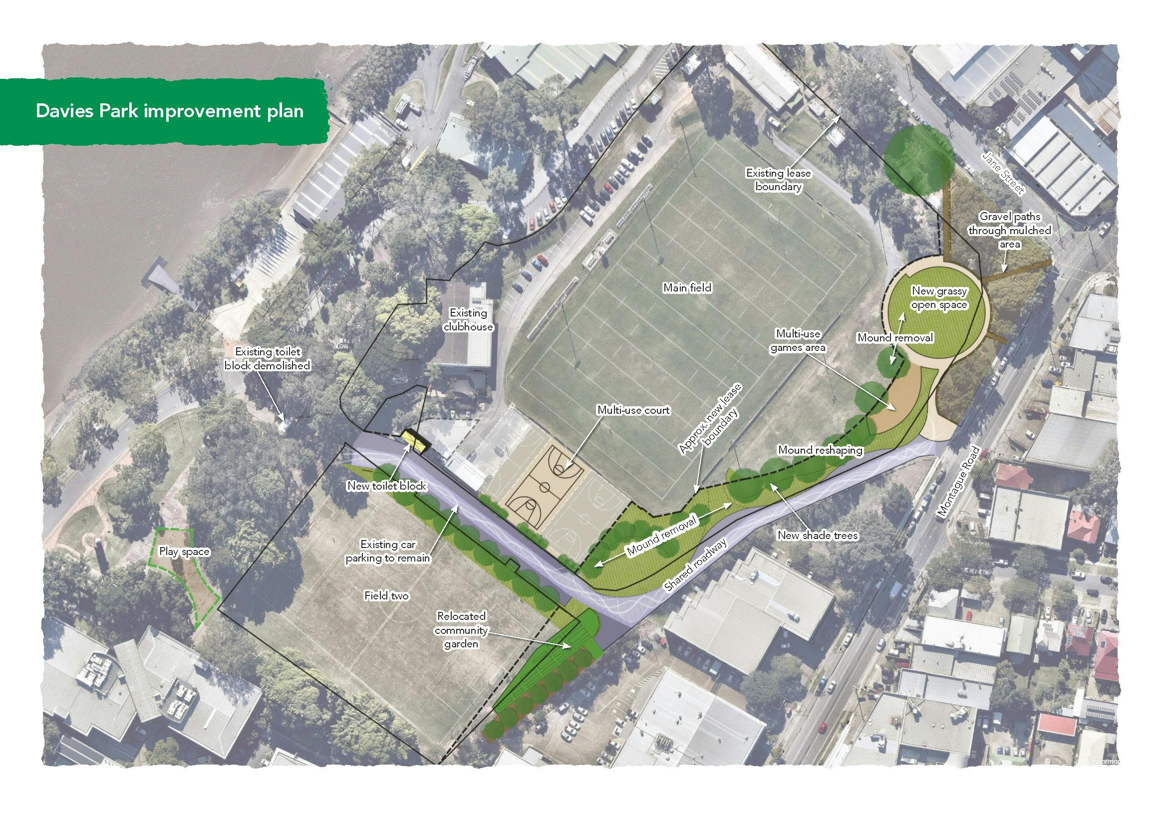 Davies Park improvement plan