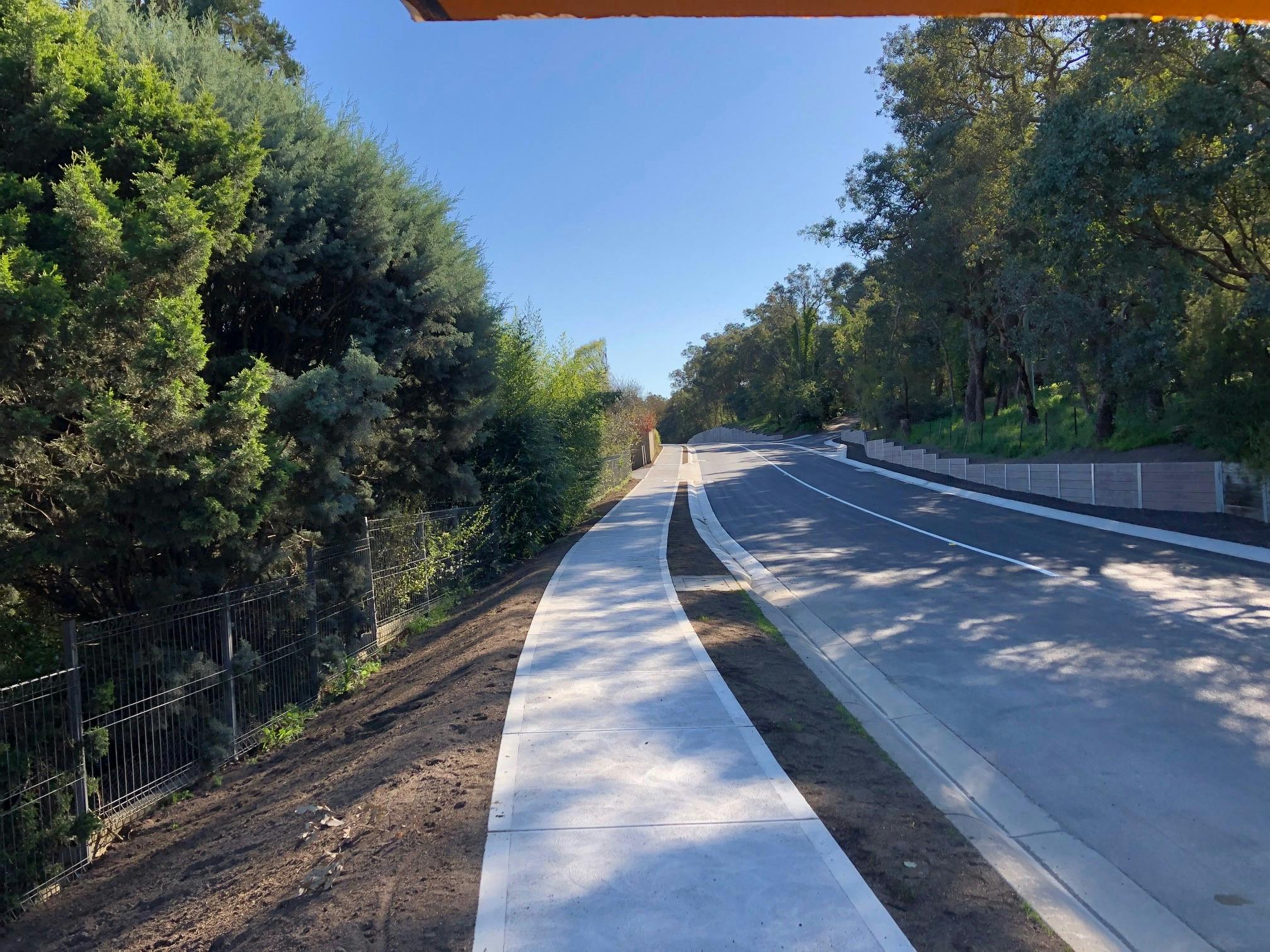 Jumping Creek Road - complete and reopened