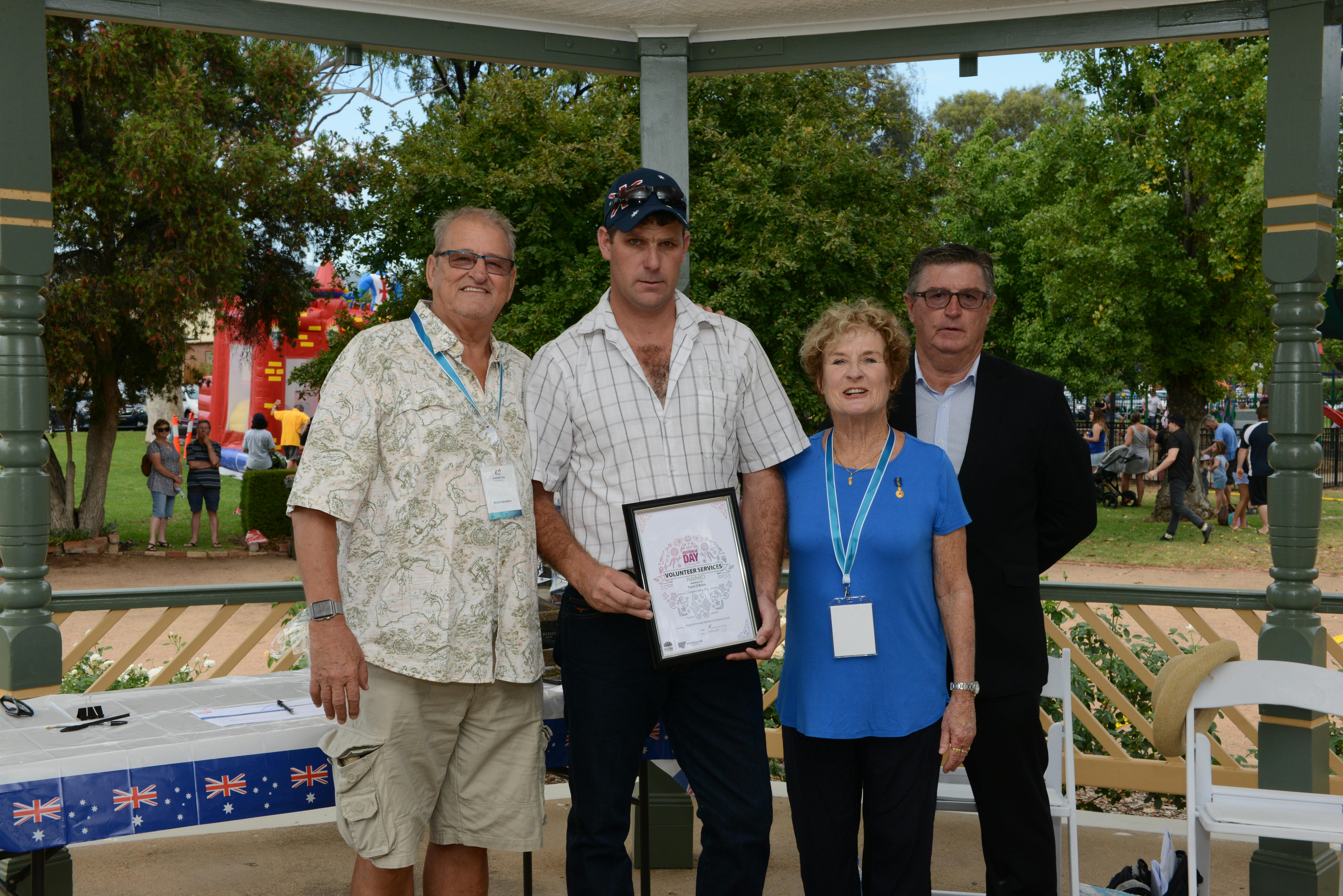 Volunteer Services Award Trent O’Brien