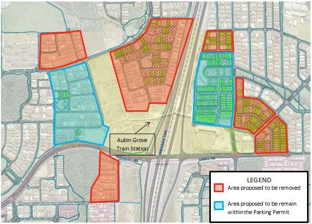 Aubin Grove proposed changes to parking permits