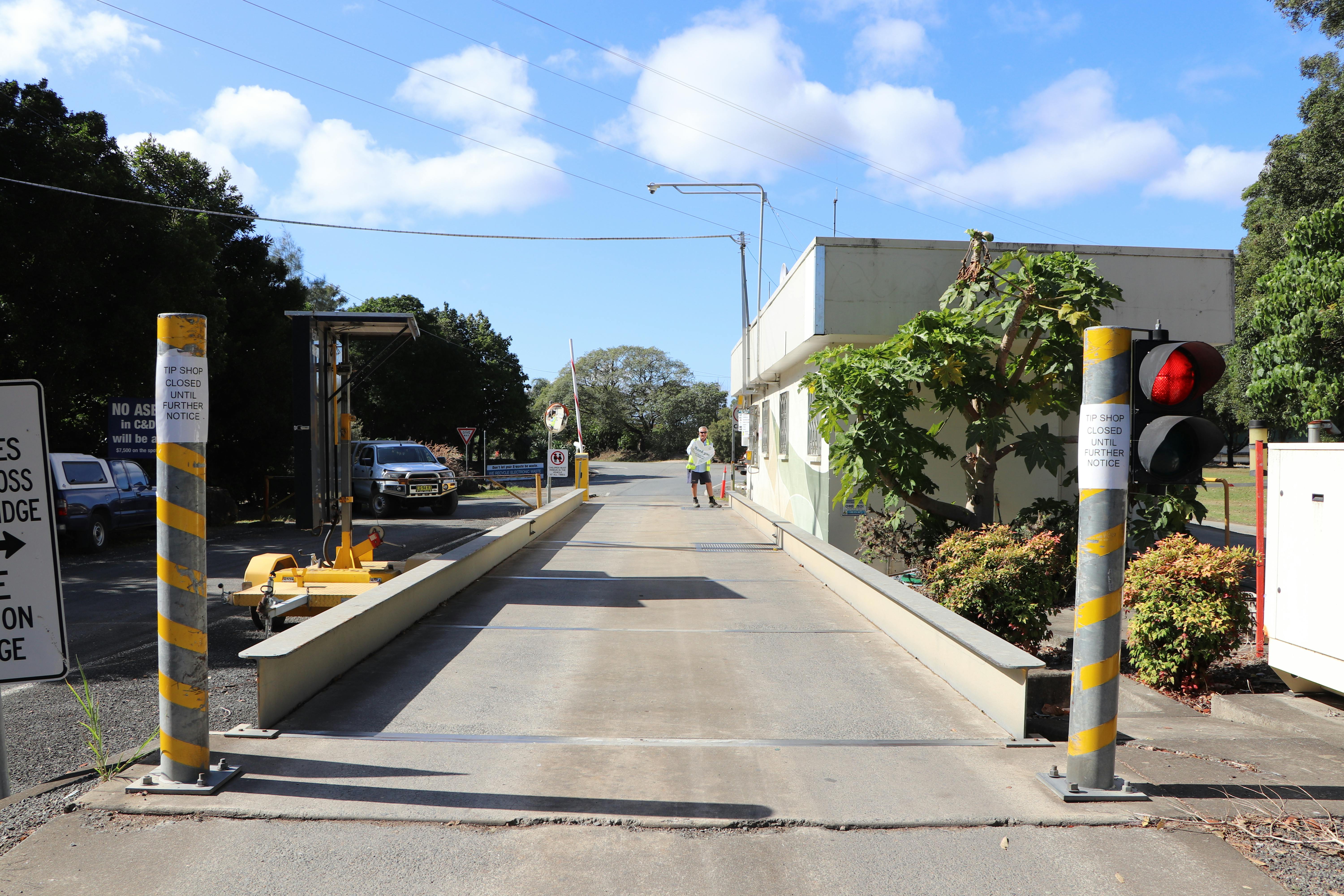 Current weighbridge - view from the front 