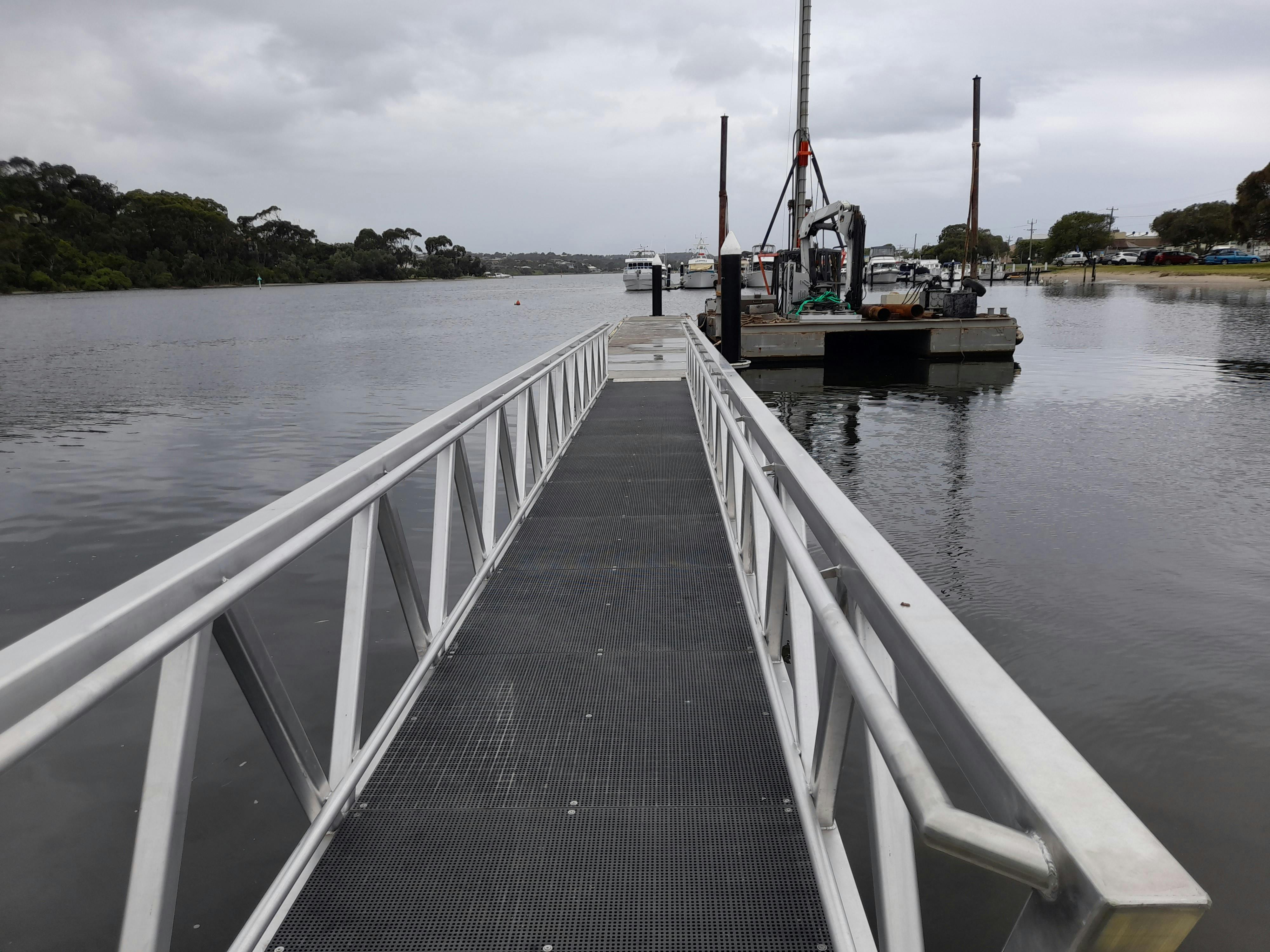 DDA compliant gangway and pontoon - ramps completed - 29 February 2024