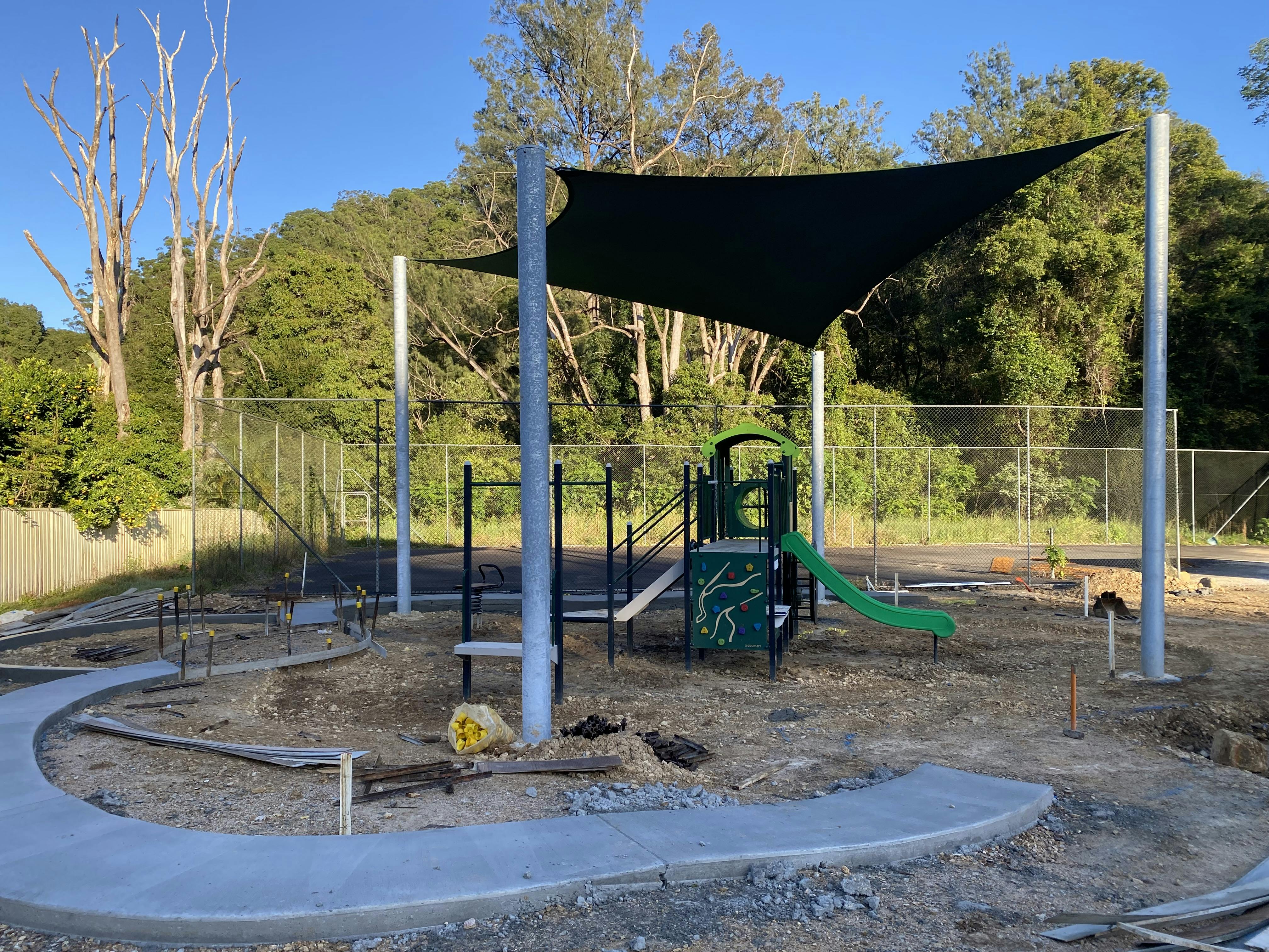 New playground construction at Chillingham progressing well_June 2022