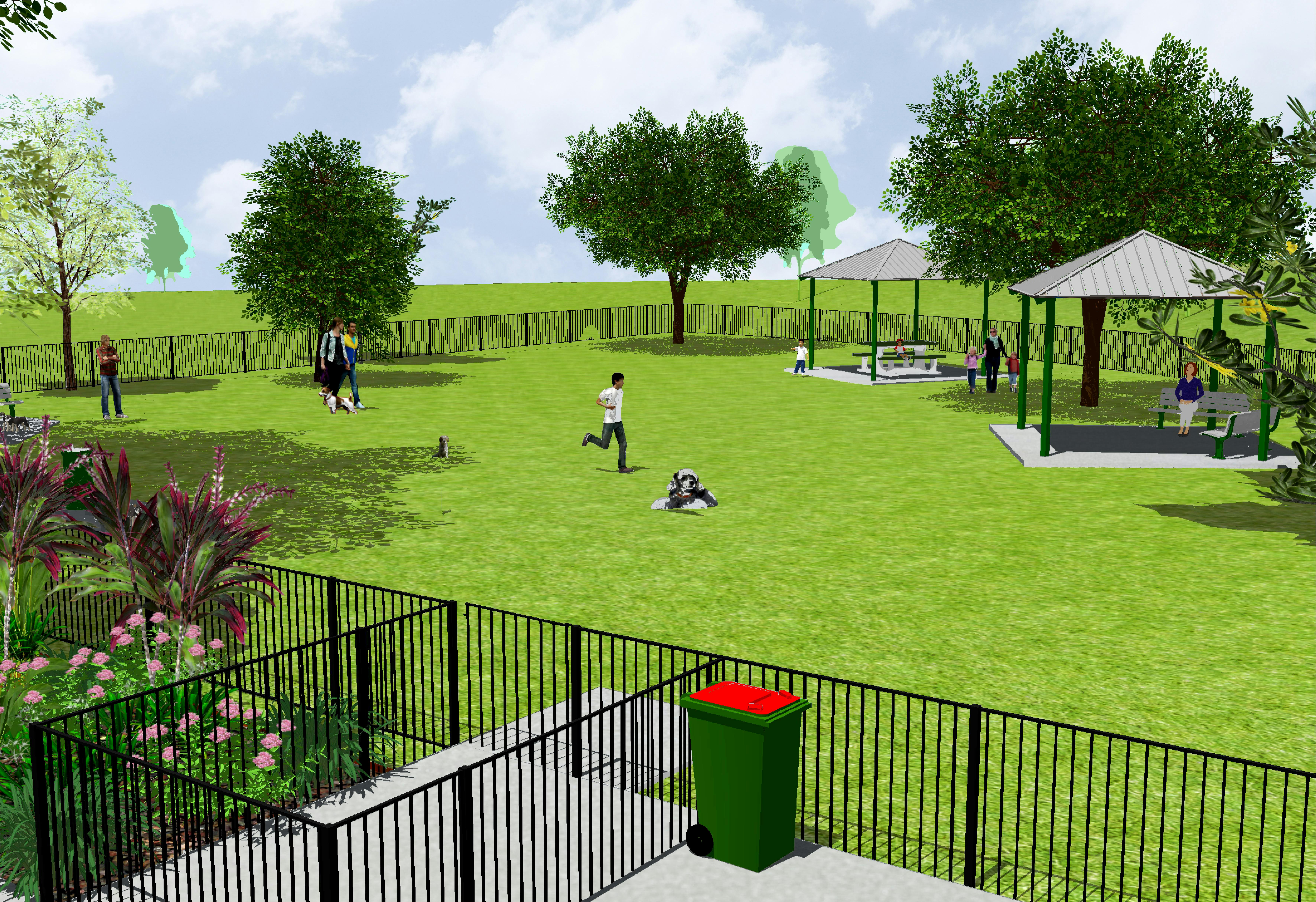 Stage 1B 3D visualisation (Dog Park)
