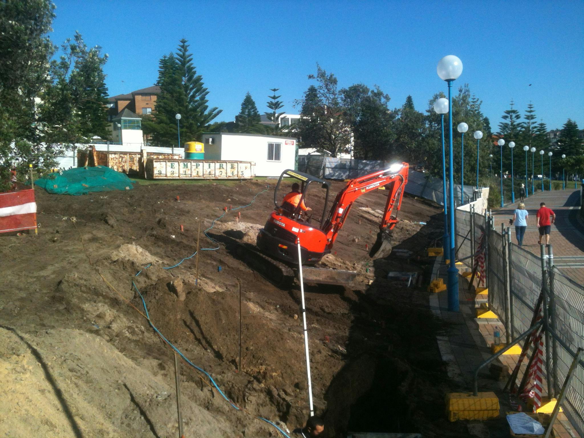 Construction of Fallen Lifesavers Memorial