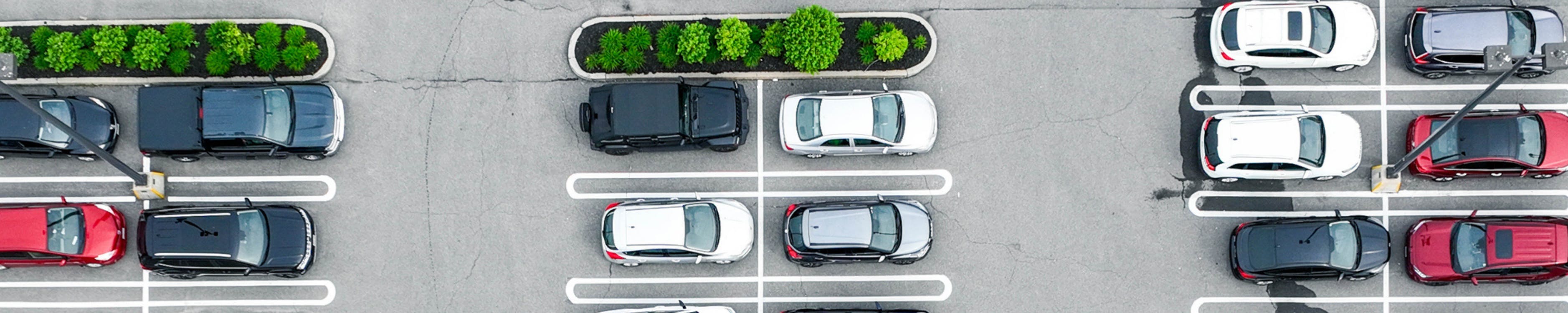 Carpark image with various cars