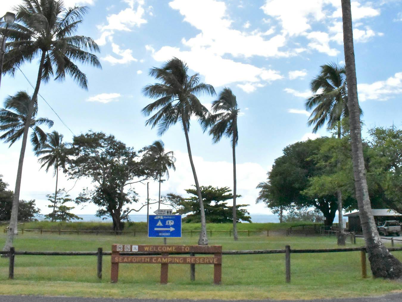 Intersection 1 – Seaforth Esplanade Road. This photograph is looking north from the intersection towards the beach.  
