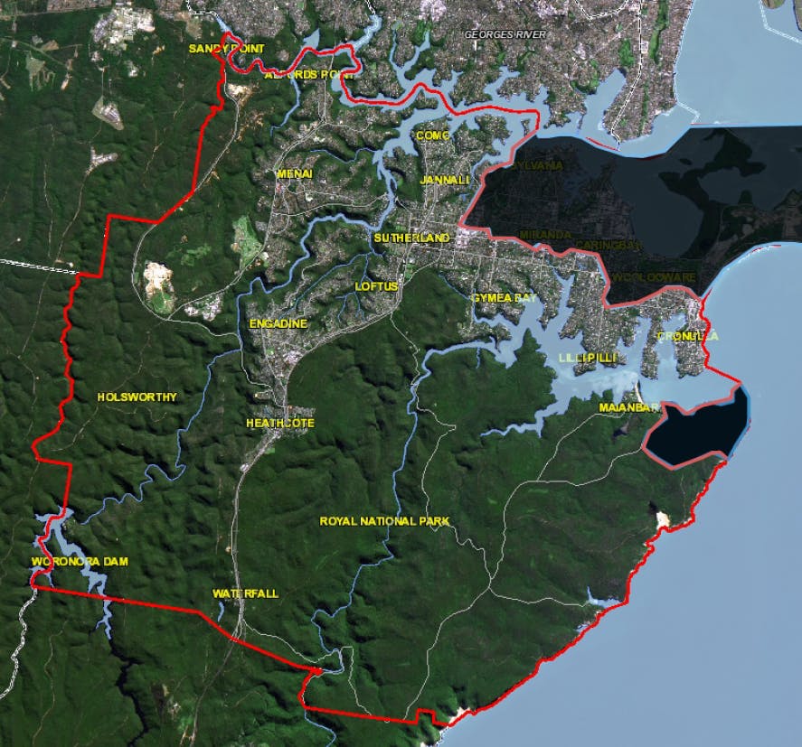 Overland Flood Study area