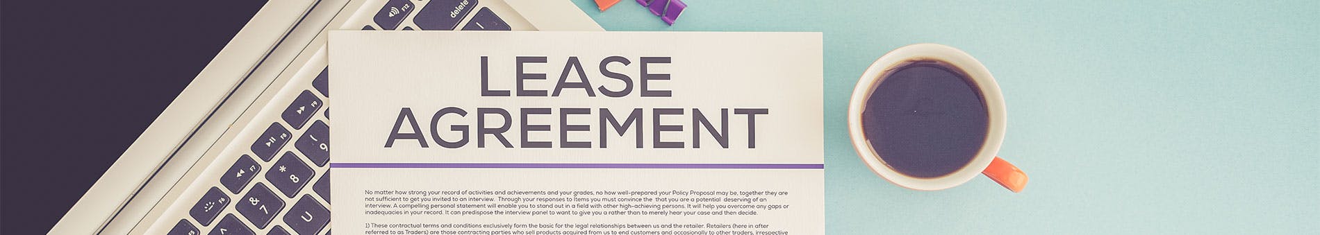 Lease agreement papers