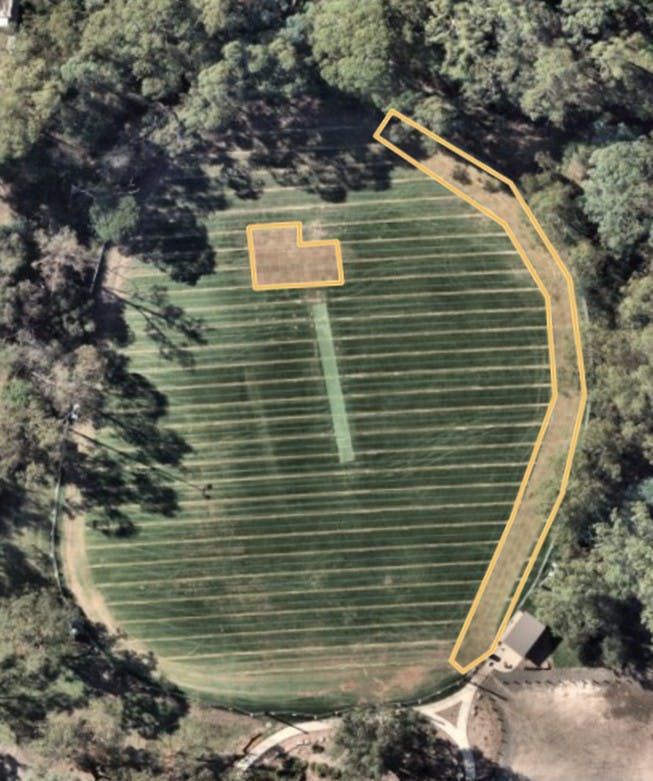 Drainage works aerial view 