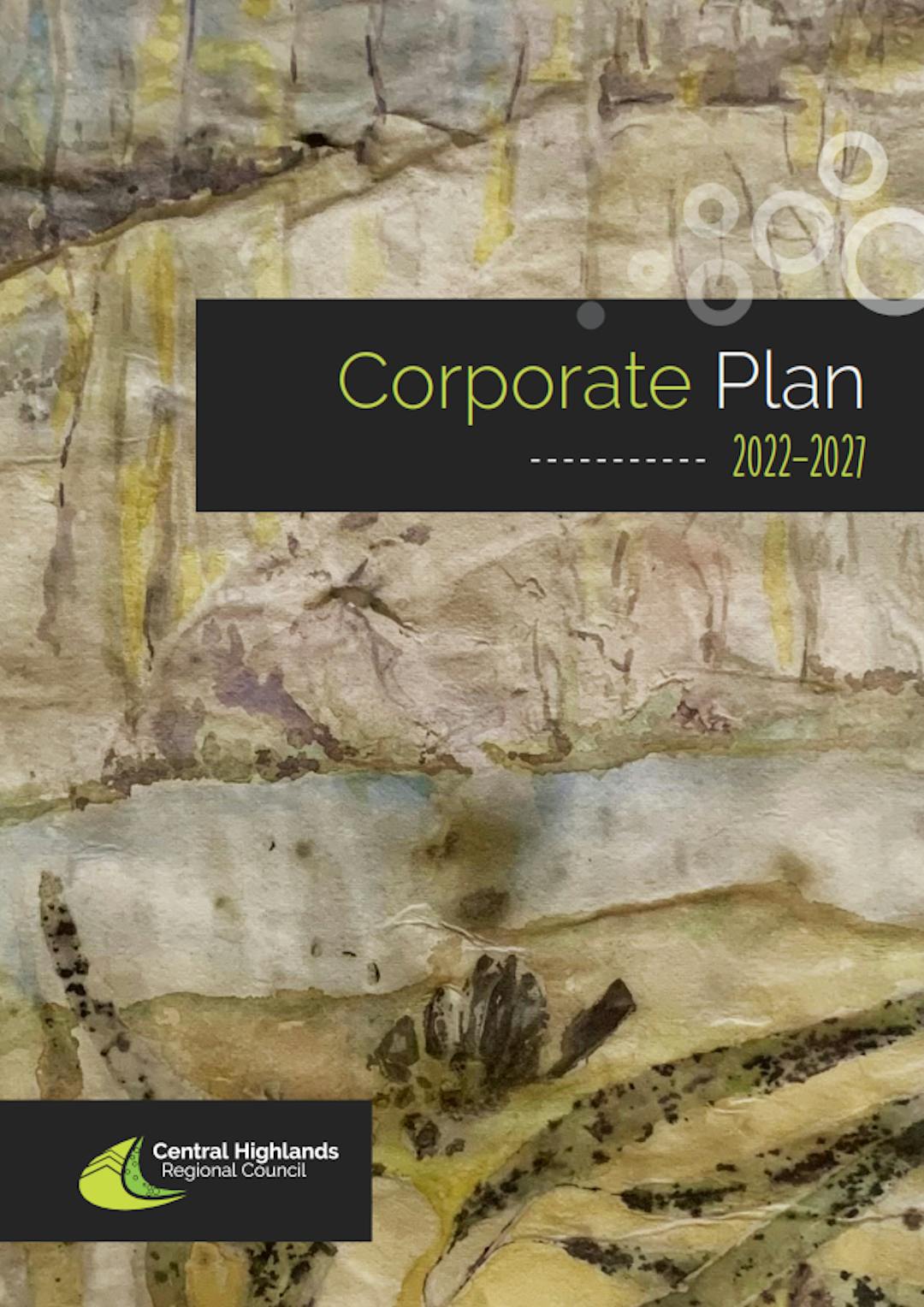 Cover page of the draft corporate plan