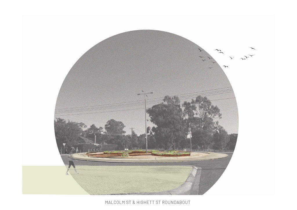 Location 2: Malcolm Street - Highett Street Roundabout