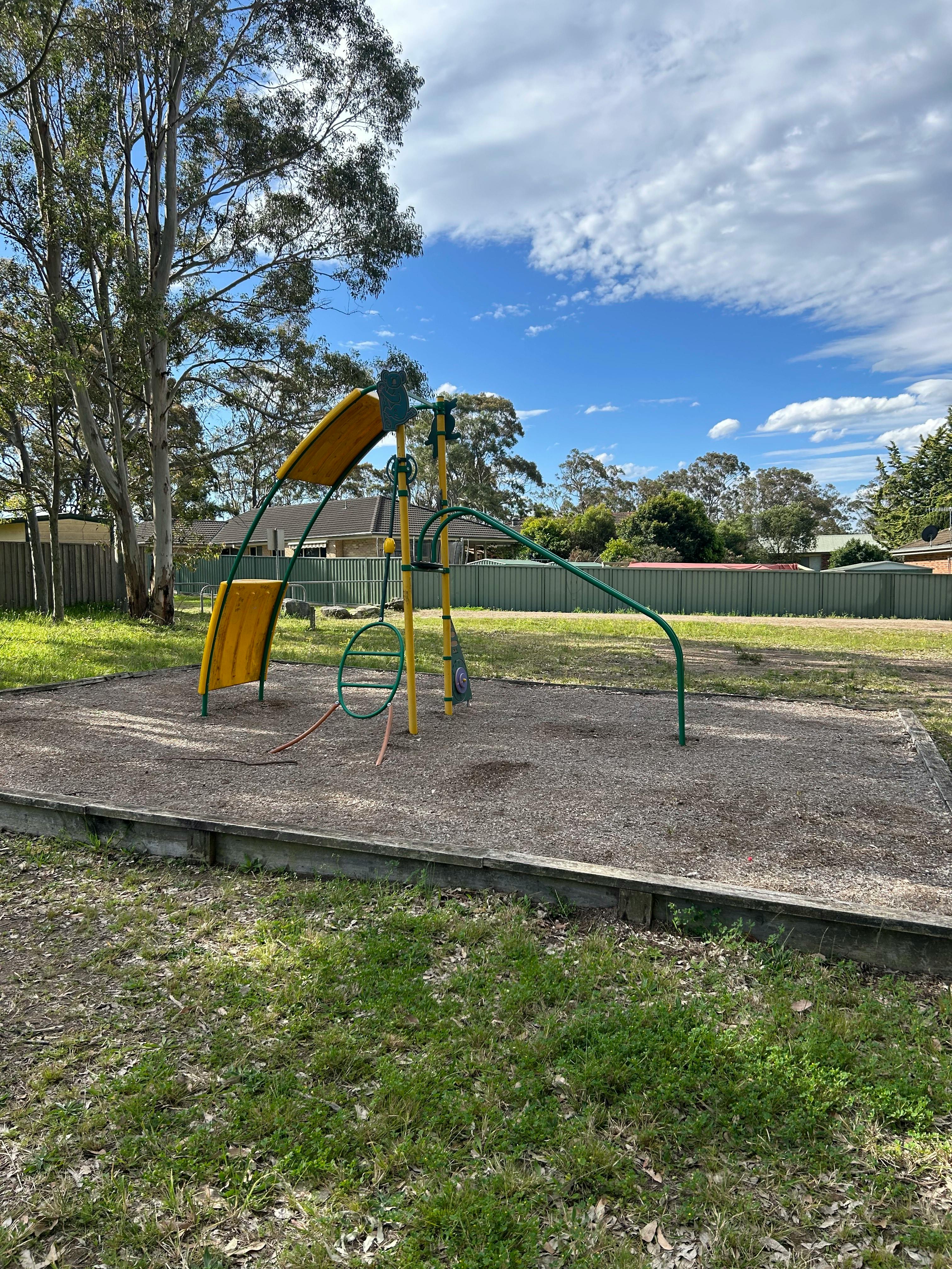 Before: Old playground at Andrew Crescent, Worrigee