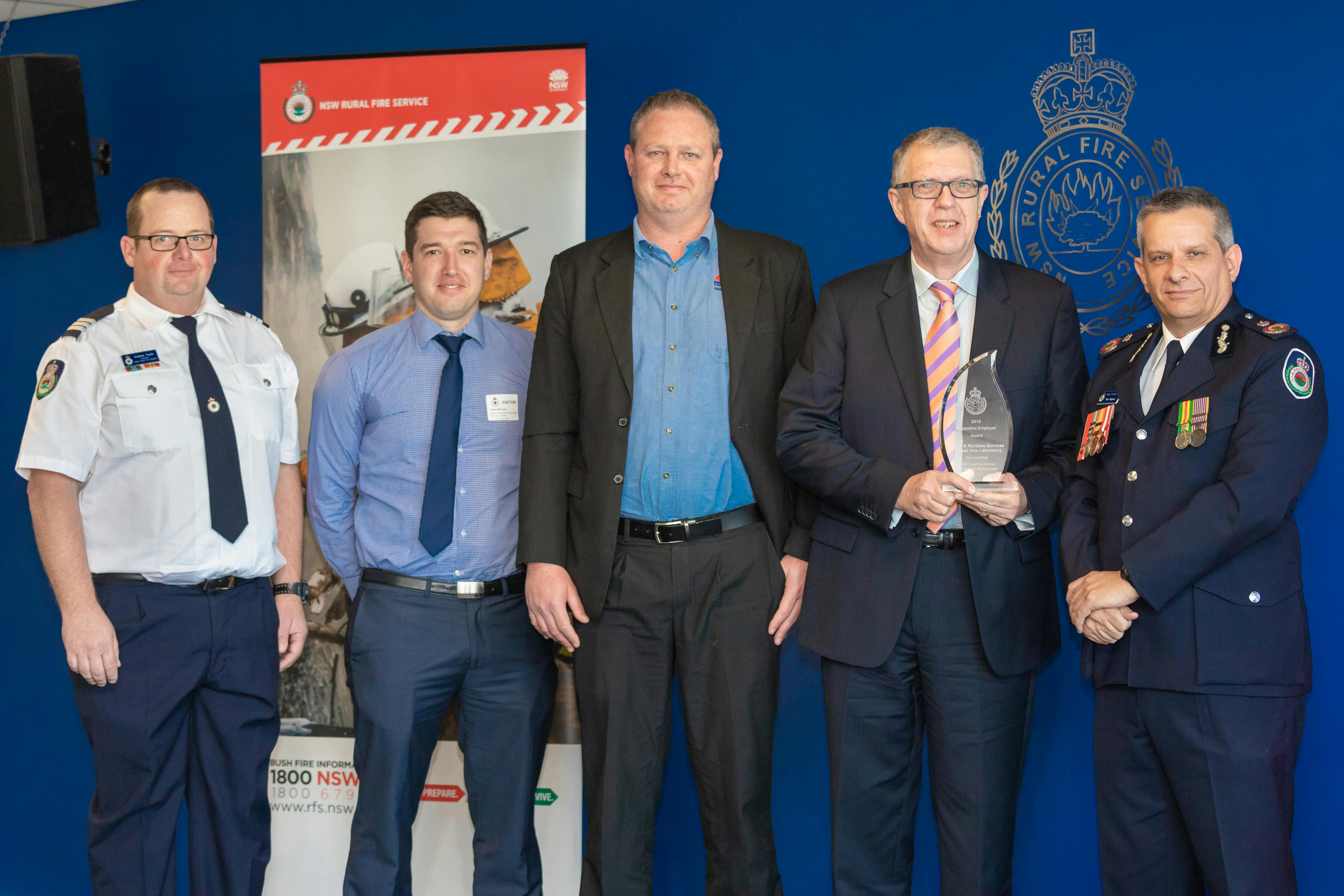 Rural Fire Service Supportive Employer Award 2018