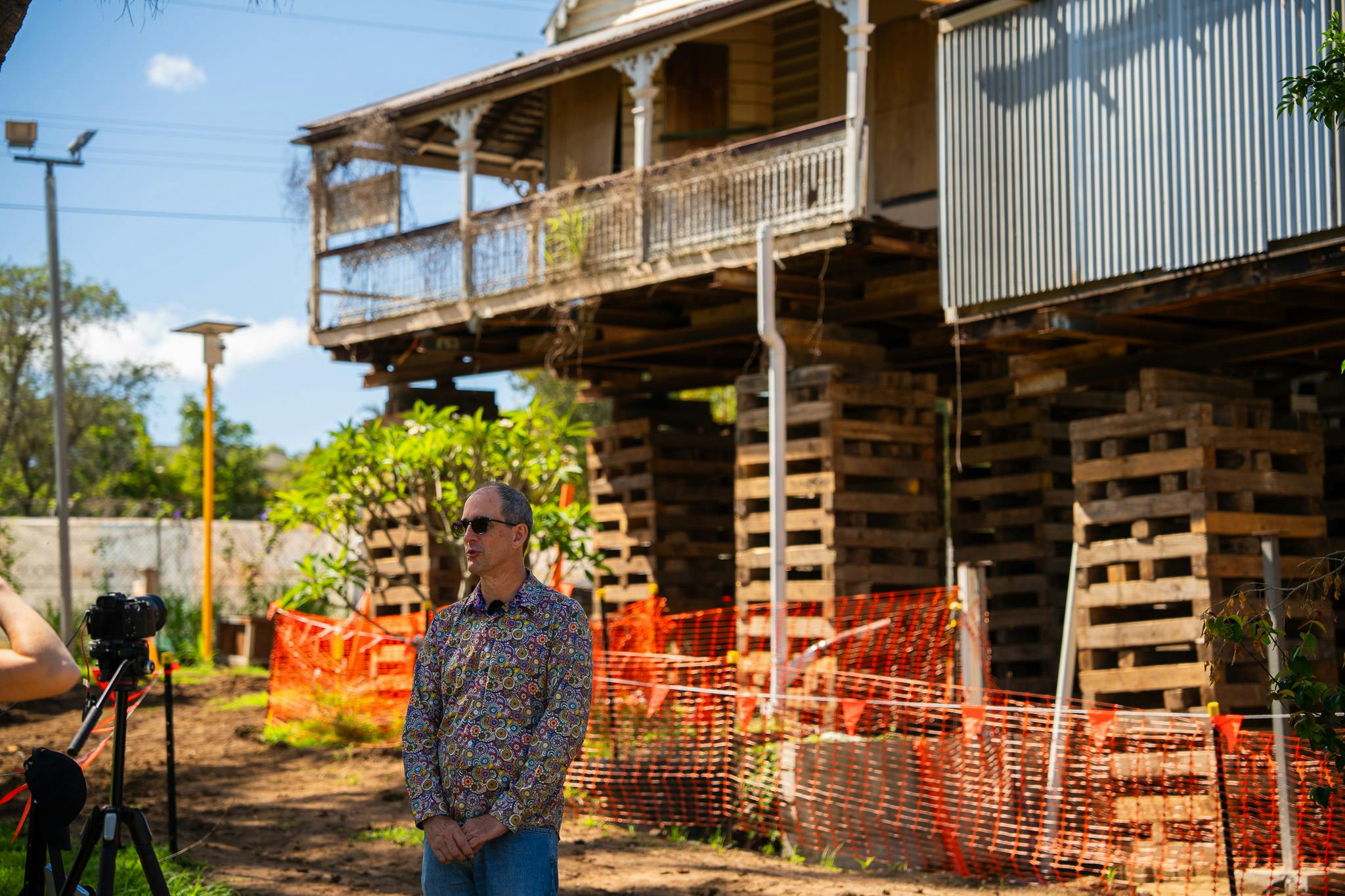 Willards Farm - shooting a progress update video with Benjamin Gall from Australian Heritage Specialists.jpg