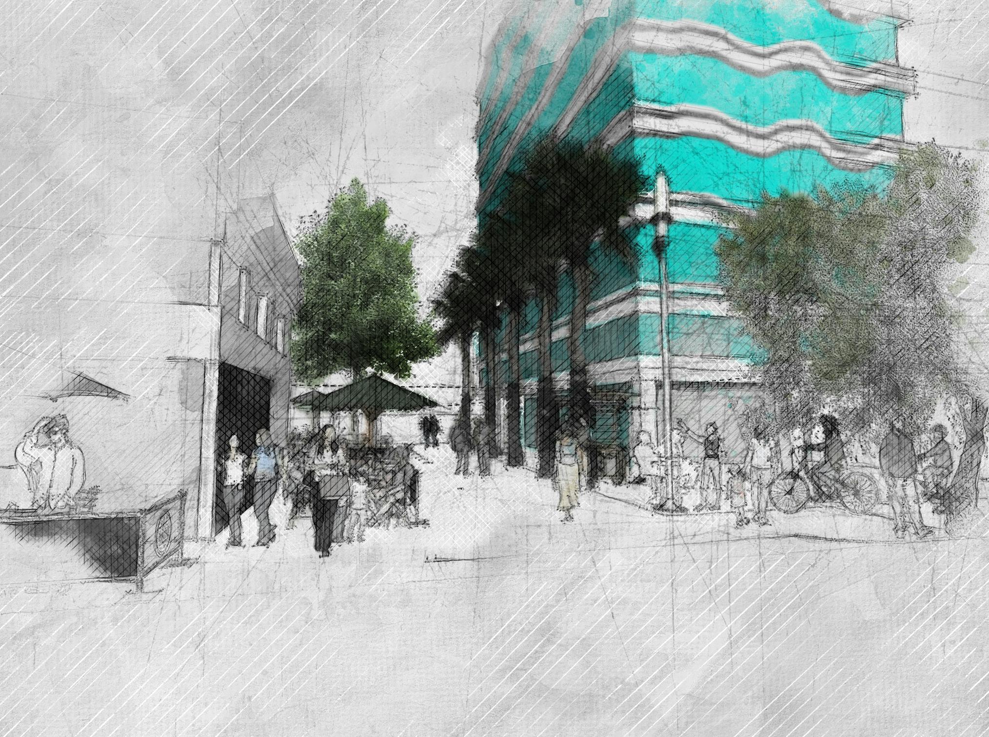 Spring Place Sketch-from Spring St.jpg