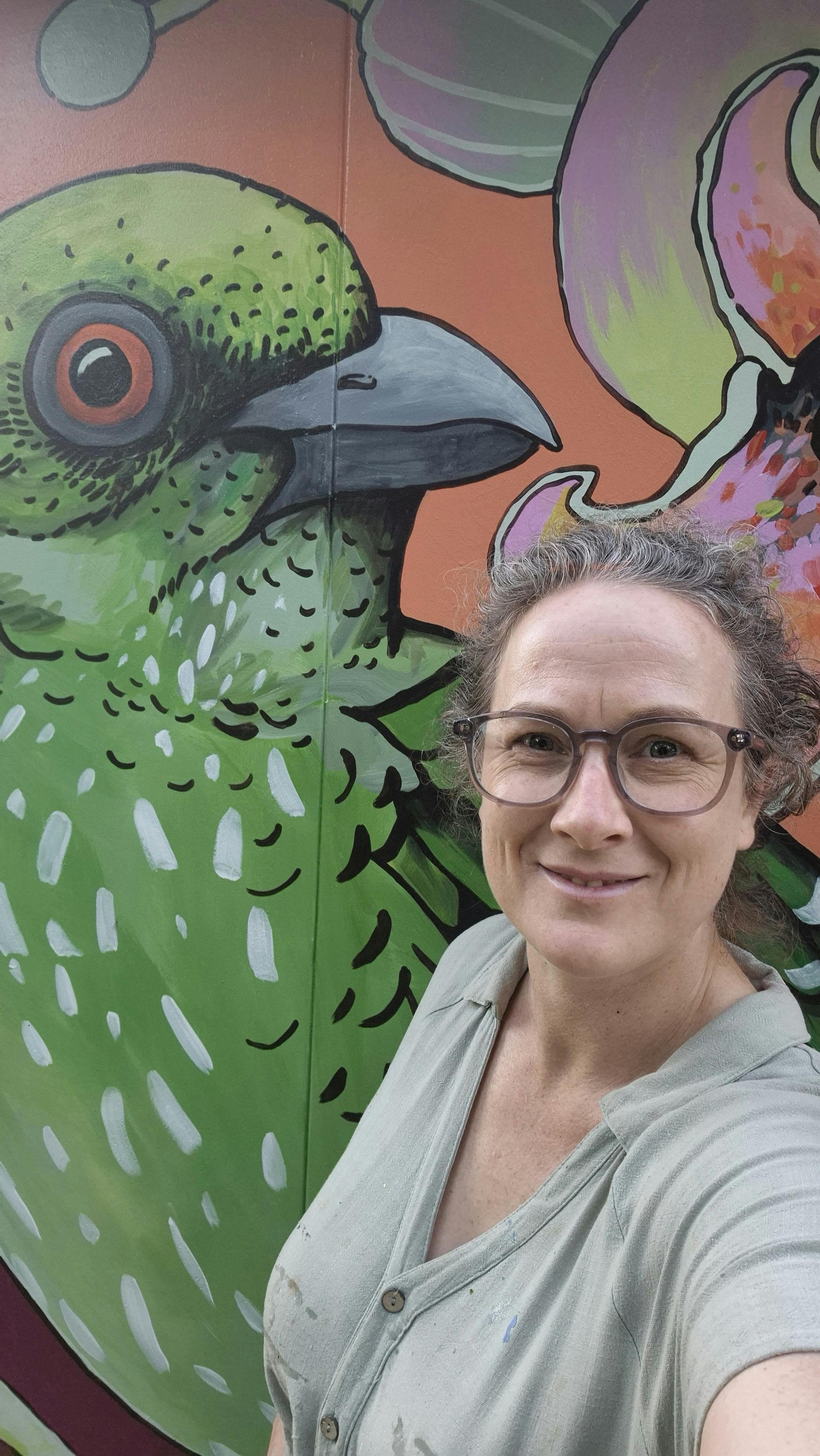 Talented art muralist - Tia from This Bird