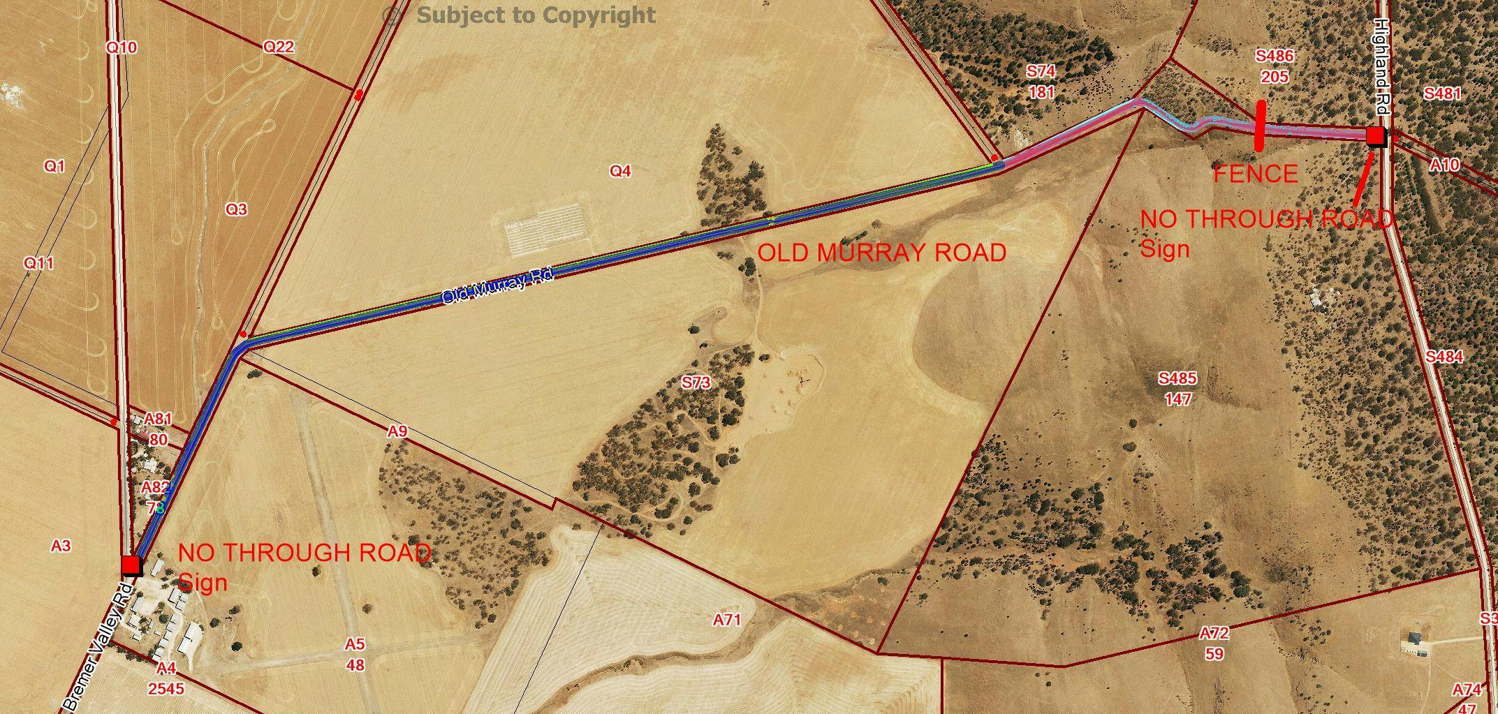 Map Old Murray Road Callington Image