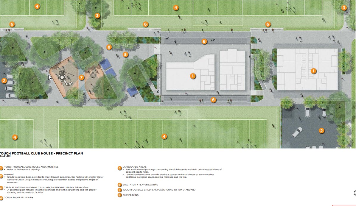 Touch Football Clubhouse overview