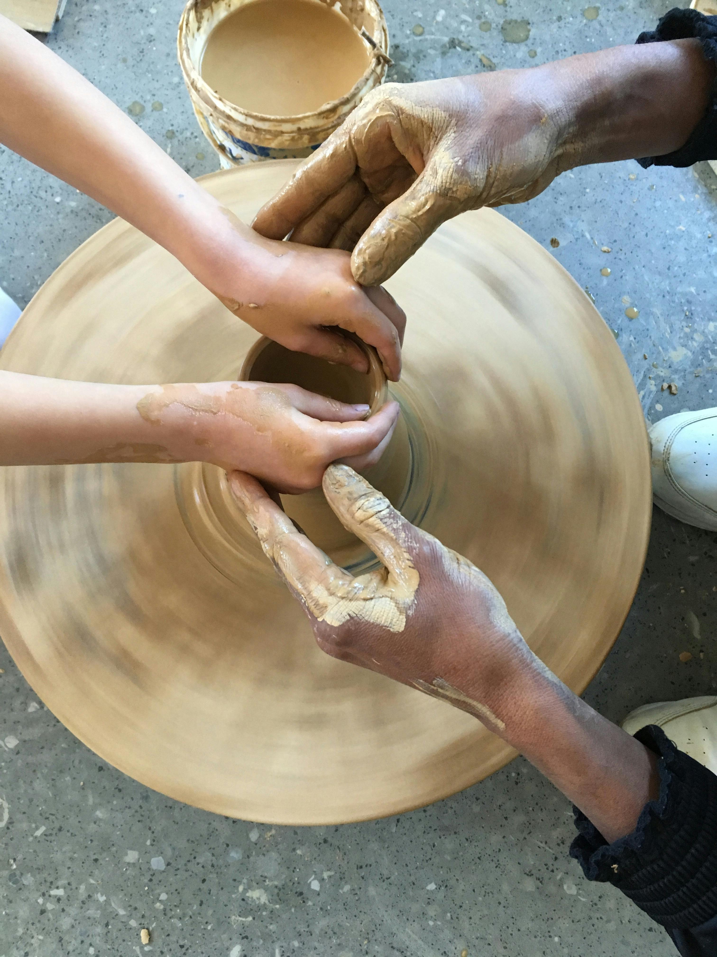 Rajasthani potters Collaborations Across Cultures workshop at Moonah Arts Centre, 2019.JPG
