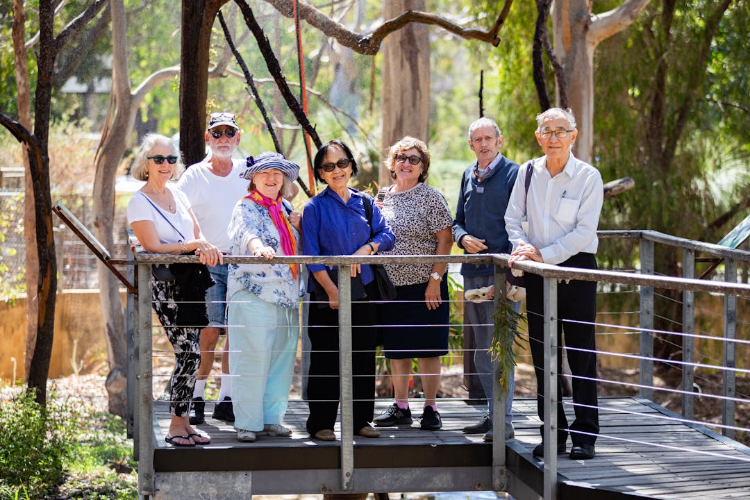 Vincent seniors enjoying the 2024 bus tour to Yanchep.