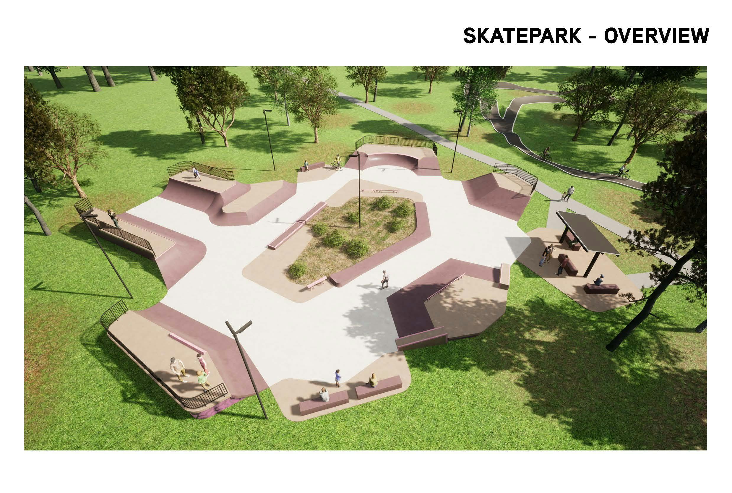 Skatepark final concept design - overview