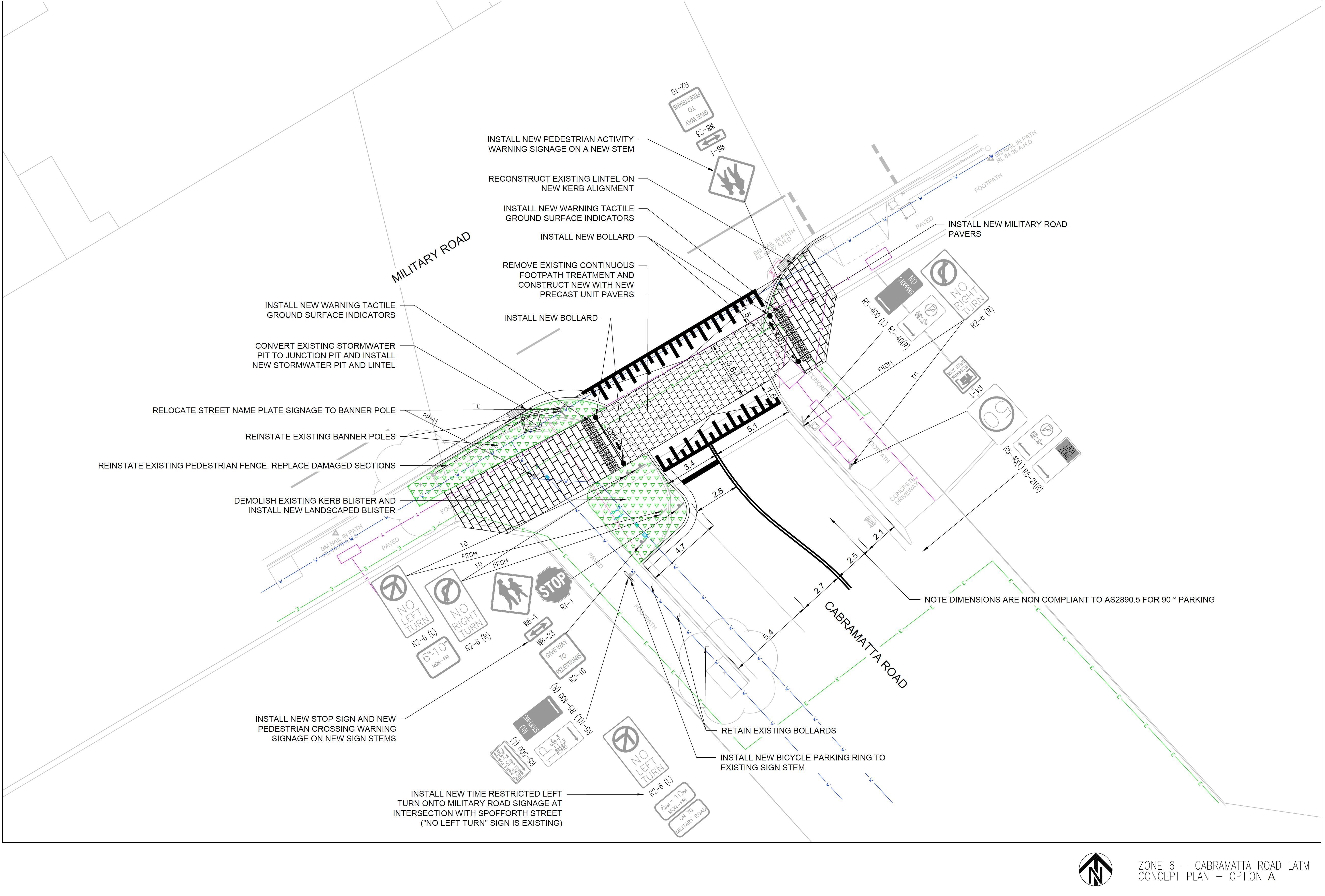 Cabramatta Road Option A - 2D Design