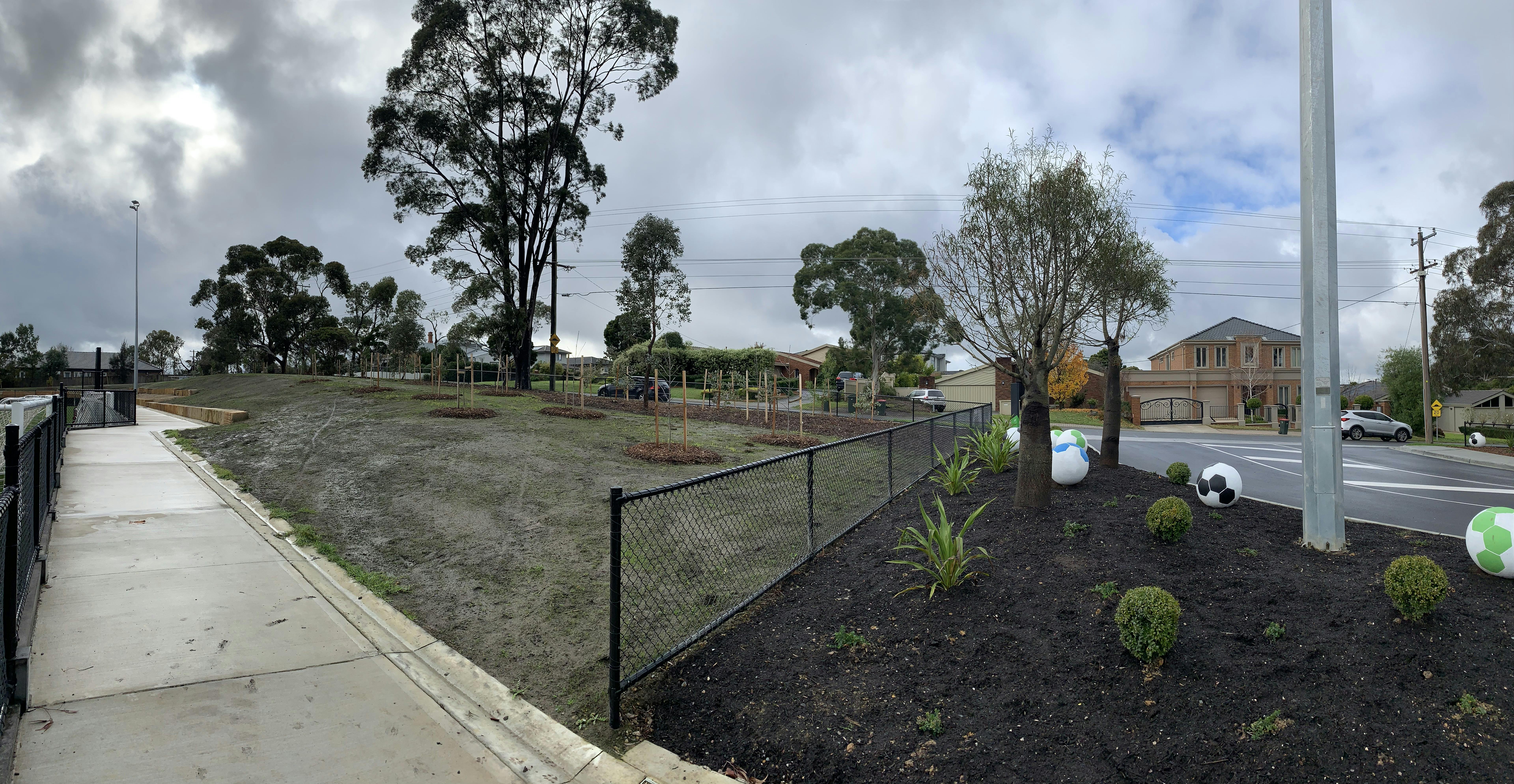 Location for the new playspace at Pettys Reserve