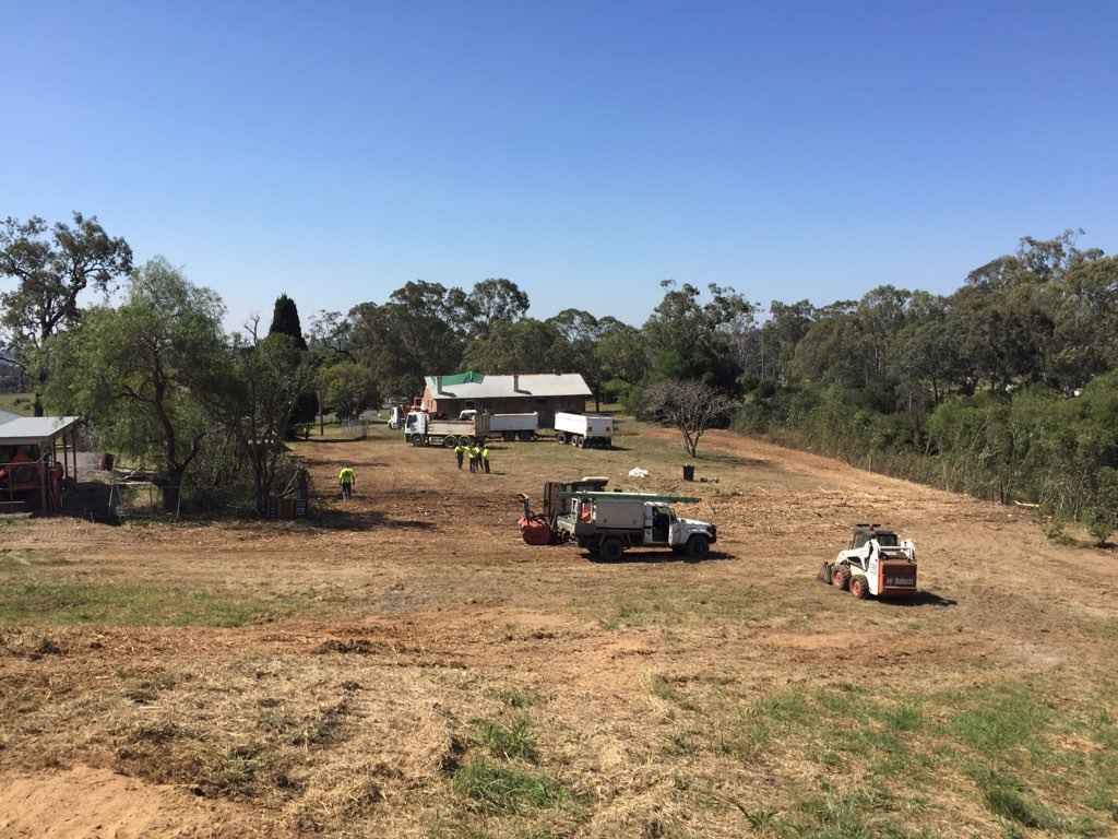 Work in progress at the old Menangle School site