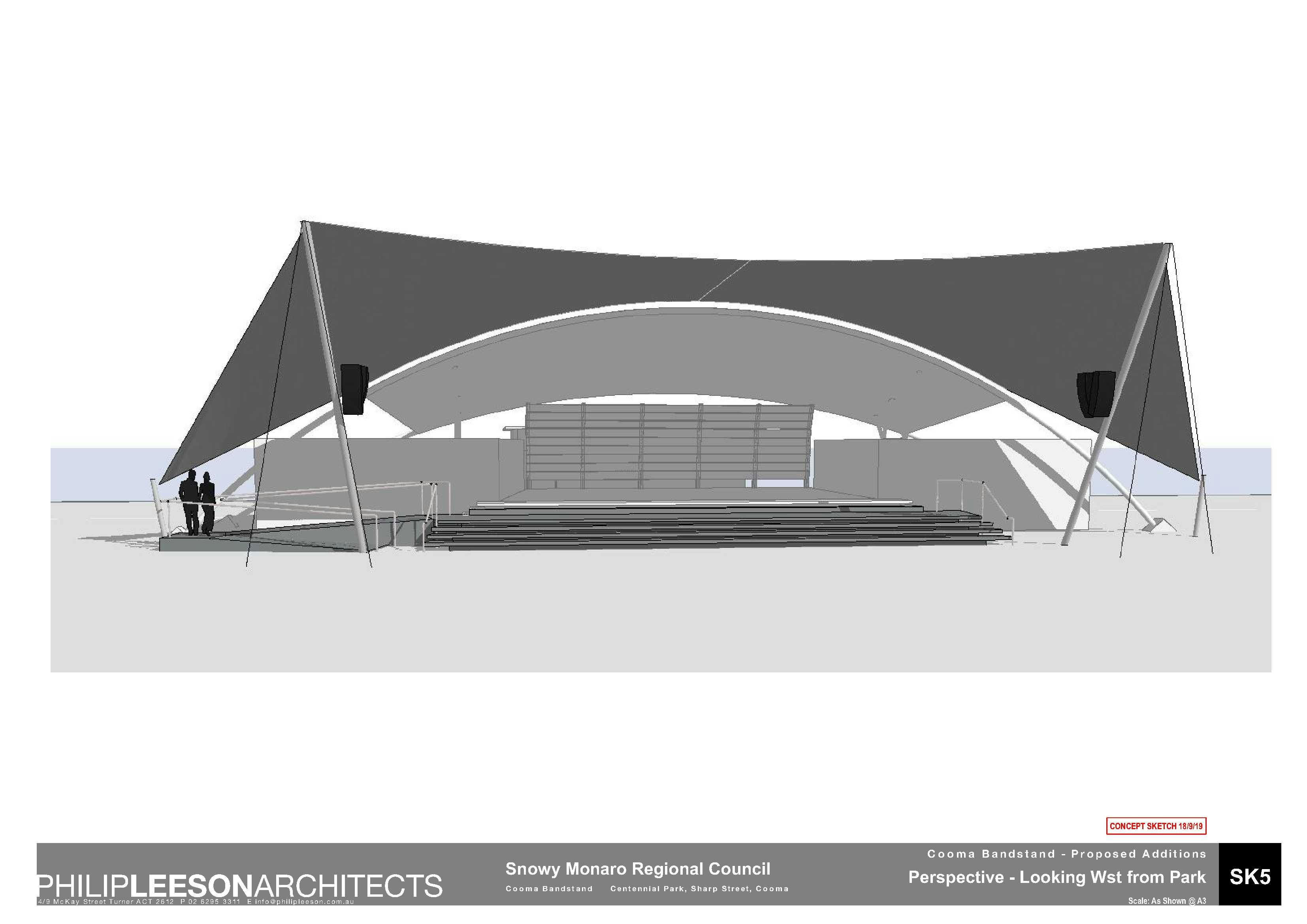 Cooma Bandstand - Proposed Additions_190918 Concept Sketch_5