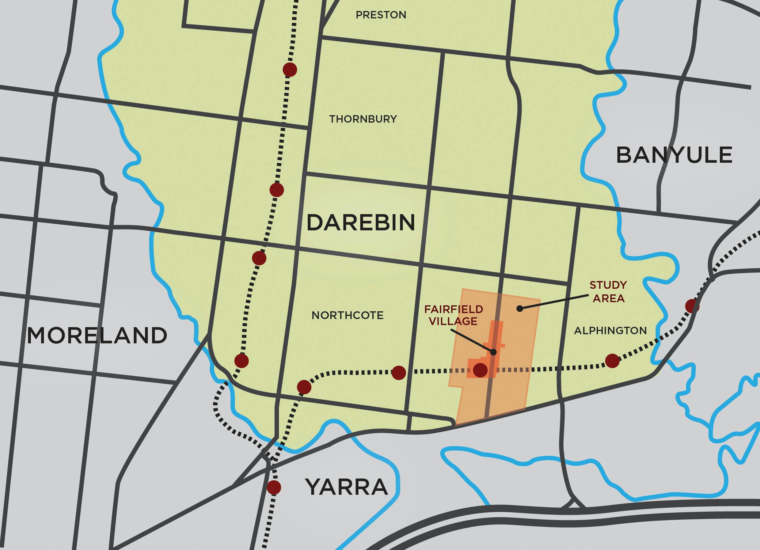 Fairfield Location Map