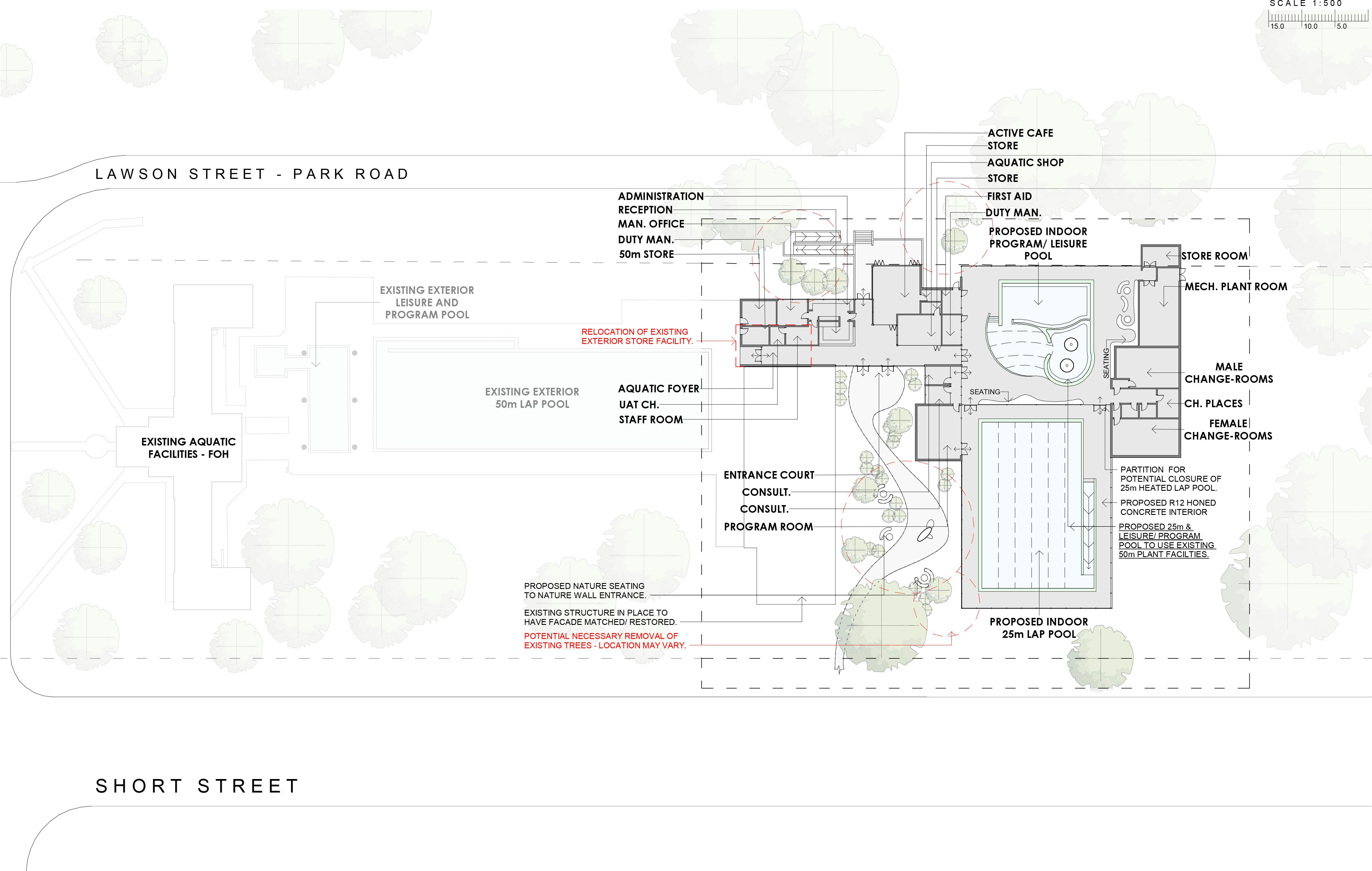 Option Three (a) - New Integrated Indoor Program/ Leisure and 25m Aquatic Facility