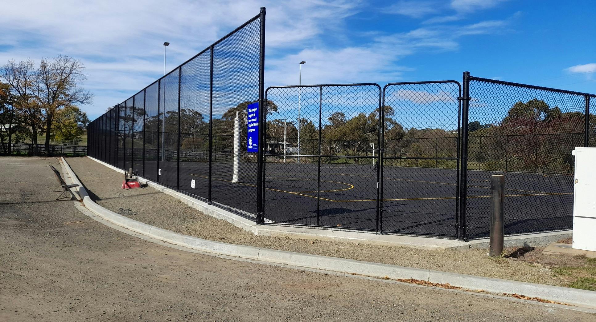 Completed netball courts - 5/05/2023  