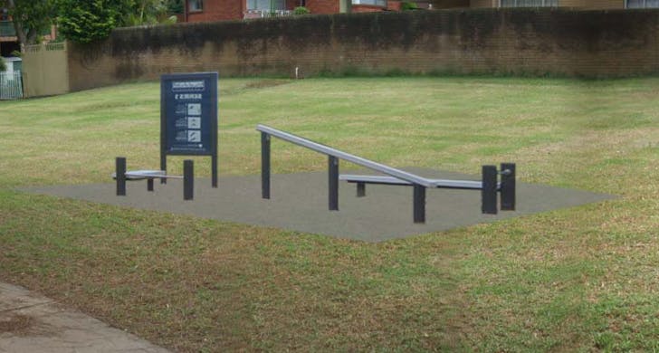 Example of outdoor exercise equipment