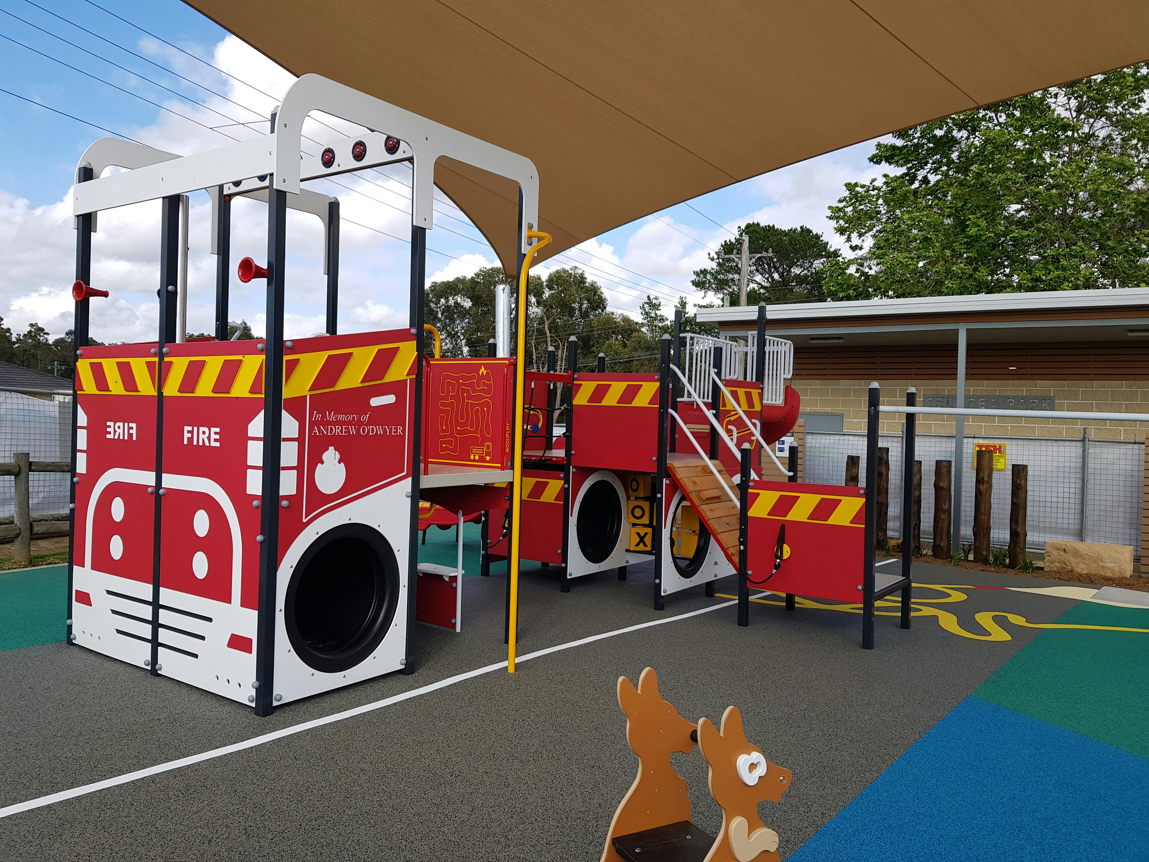 The Fire Truck Memorial Playground at Telopea Park, Buxton 