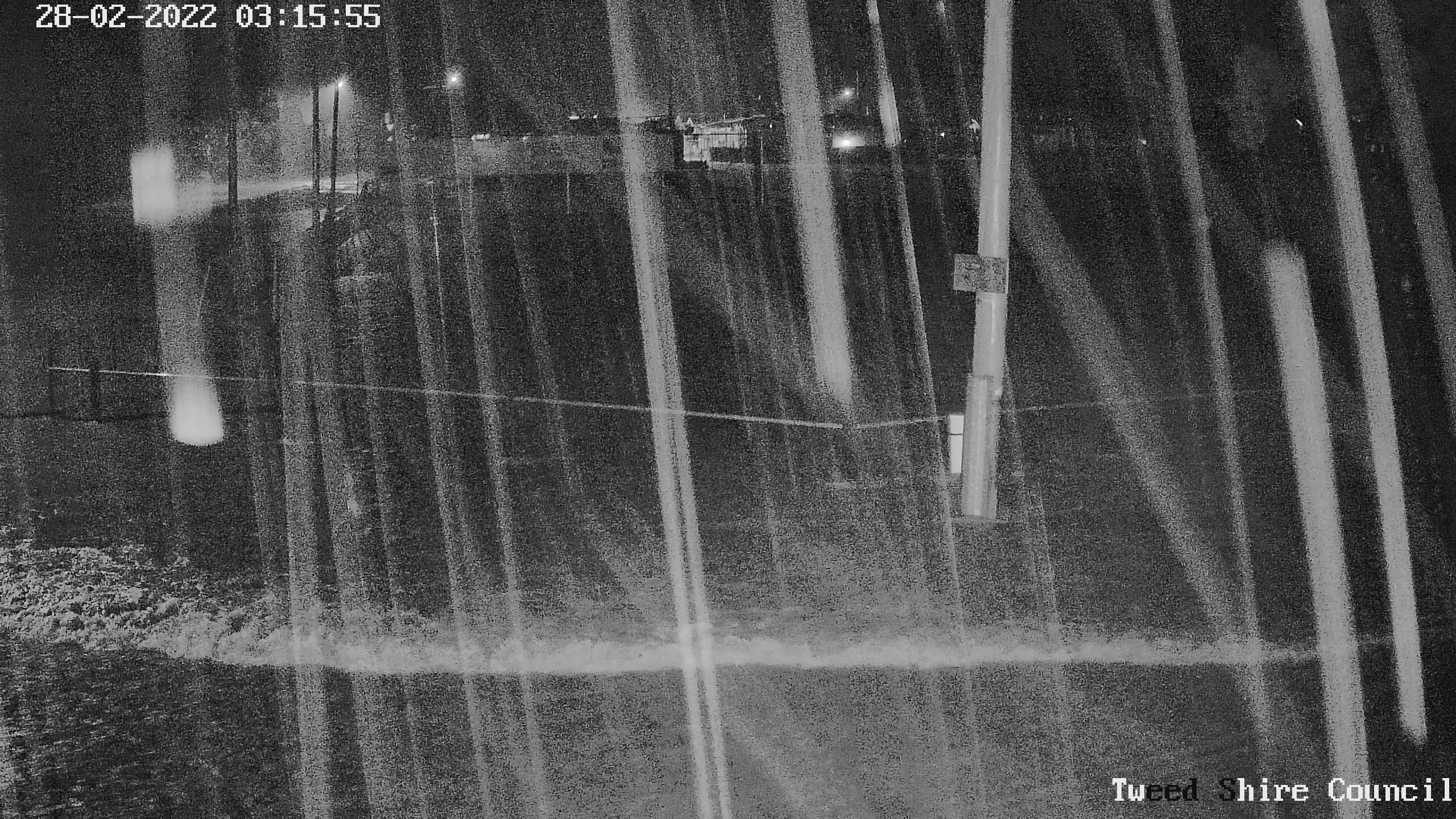 The Bilambil flood camera captured heavy rain and flooding at the Bilambil Sports Ground. .jpg