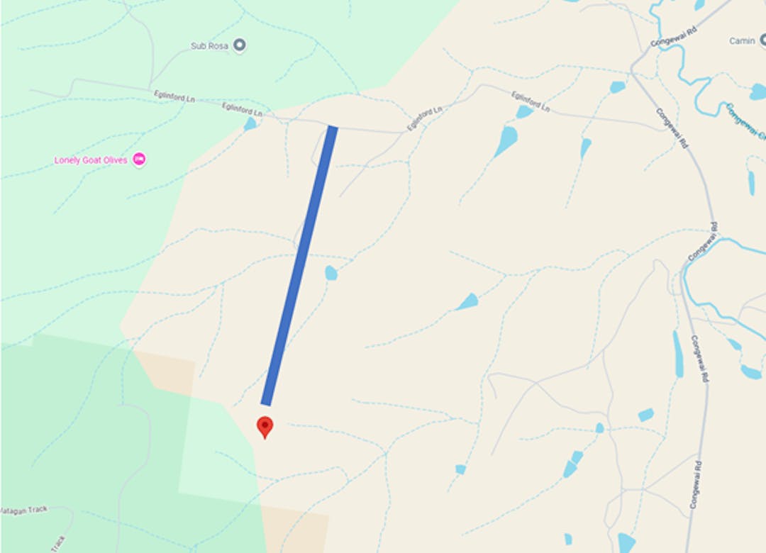 Google map image of the street location