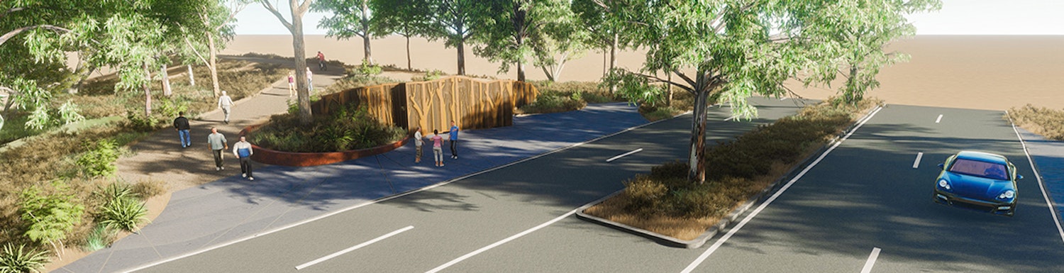 An artist impression of the levee