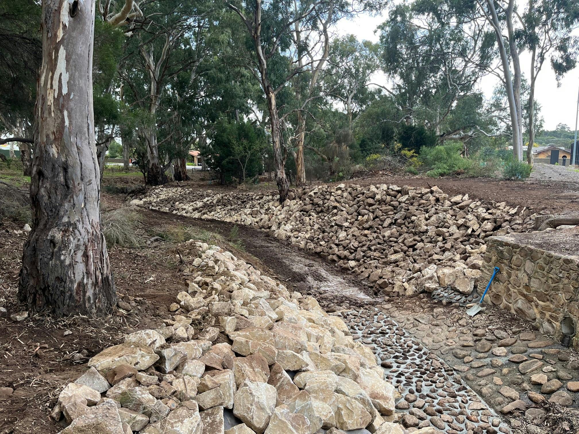 Creek management: Fifth Creek remediation works: 'after'