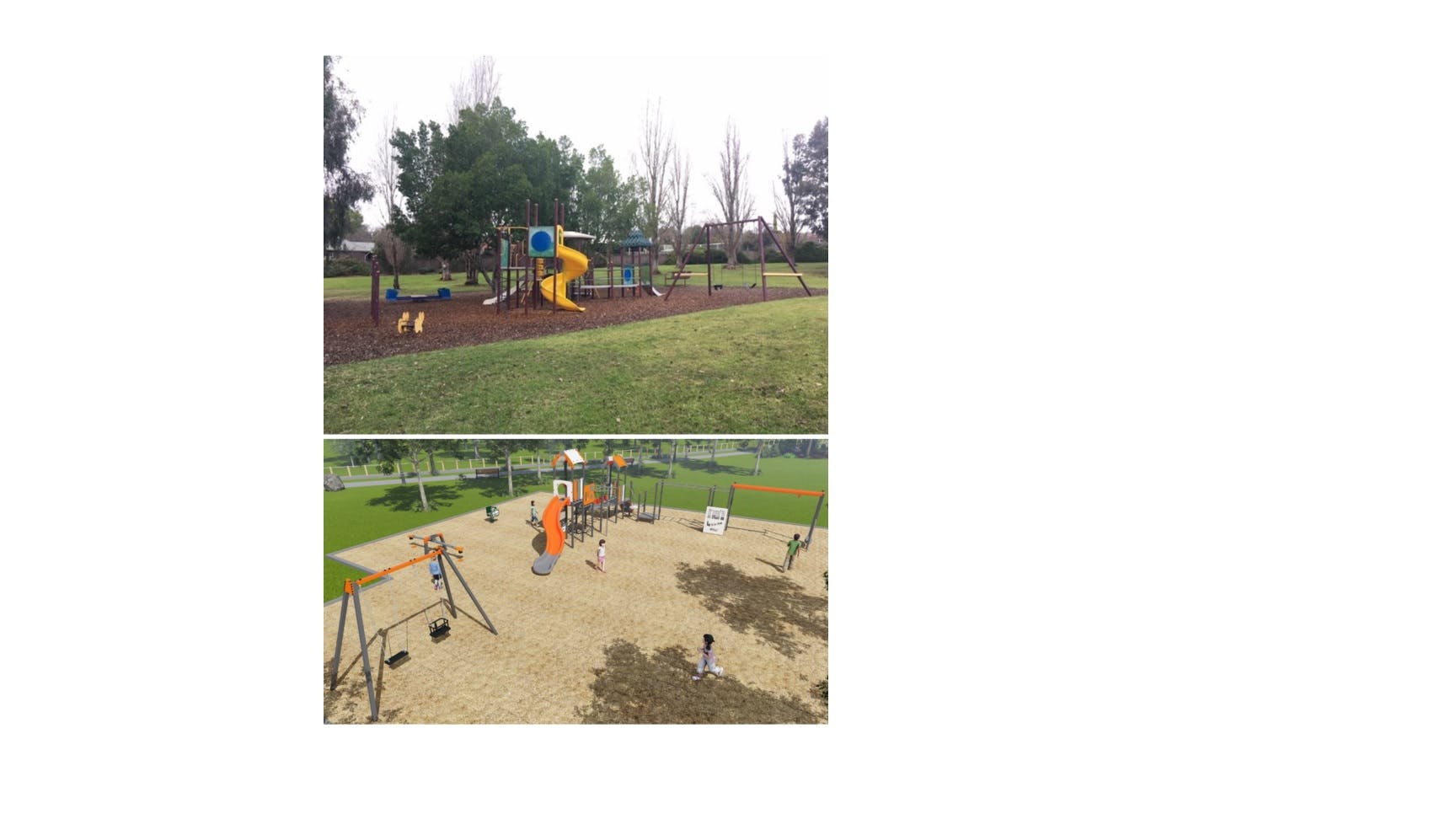 Mc Ardle Reserve Playground Current & Computer Generated Image