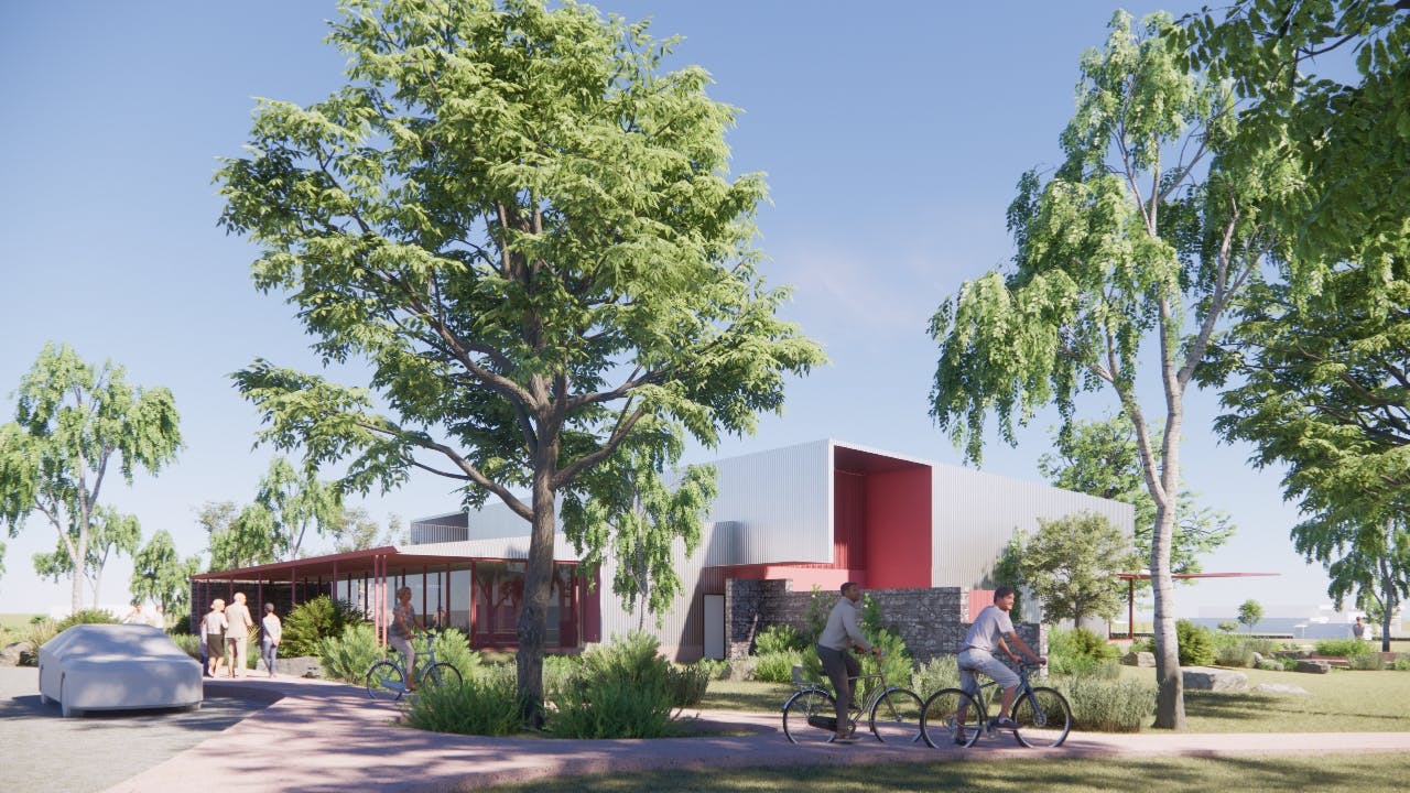 Community Hub - View from carpark