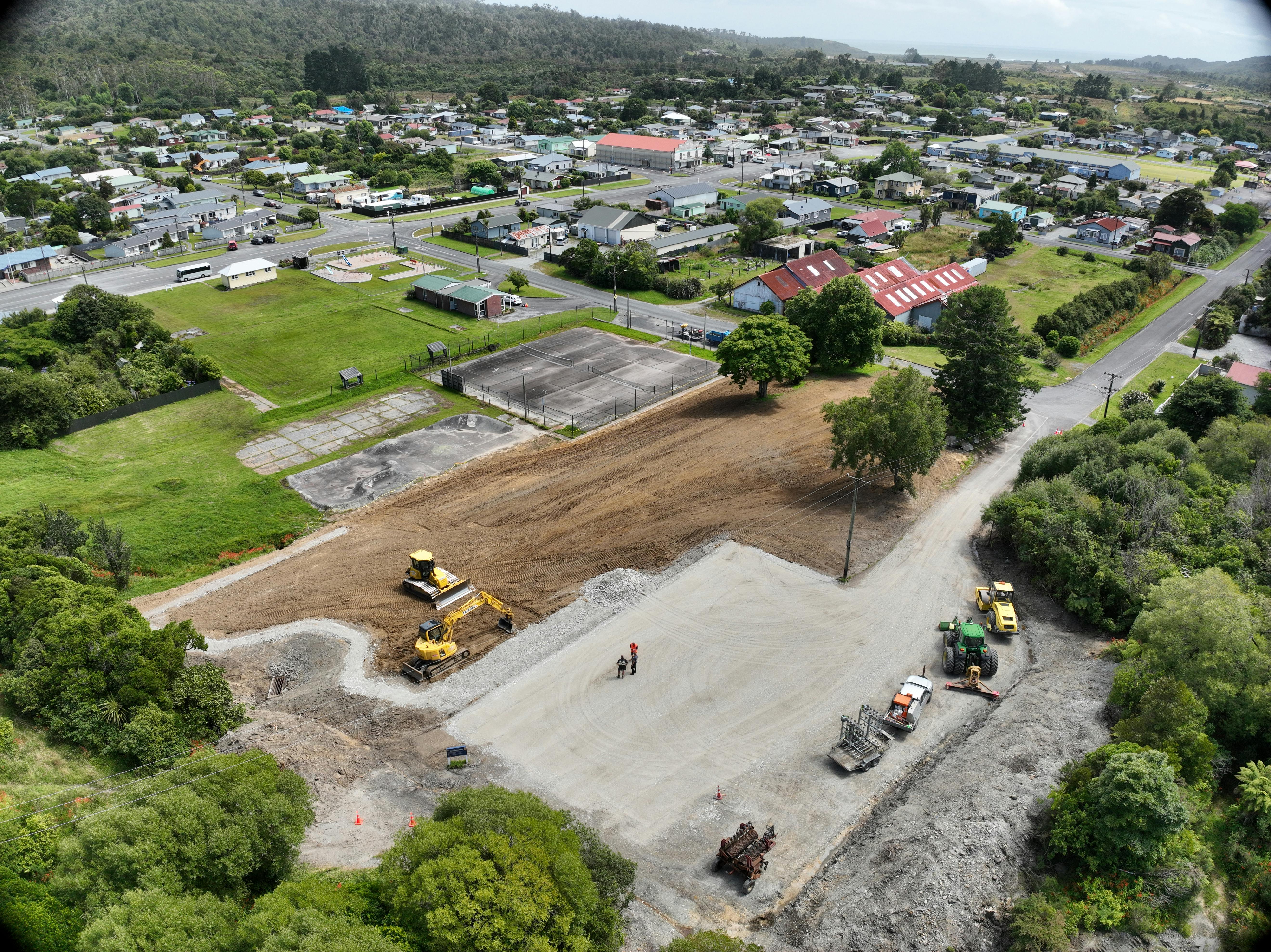 Stage 1 Sculpturing Land Creating car park area