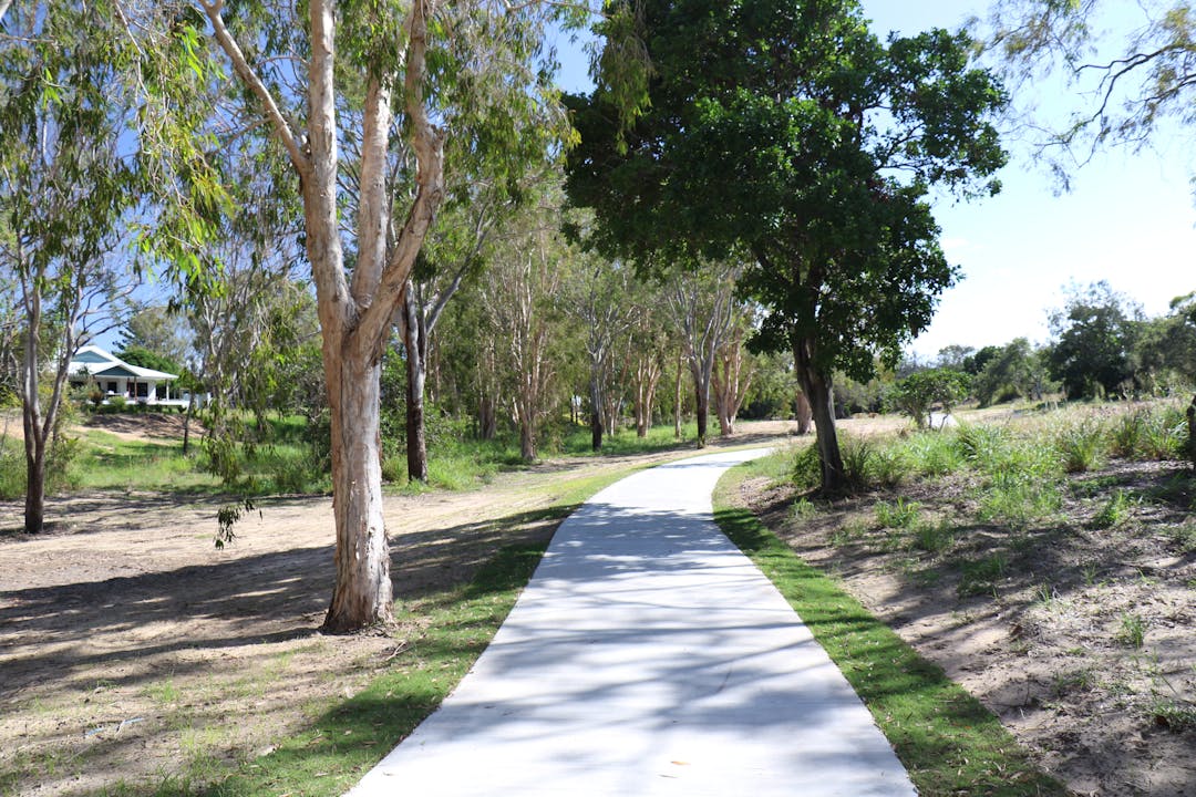 The newly completed shared path The shared path is in Seaview Park which is about 2.5km long.