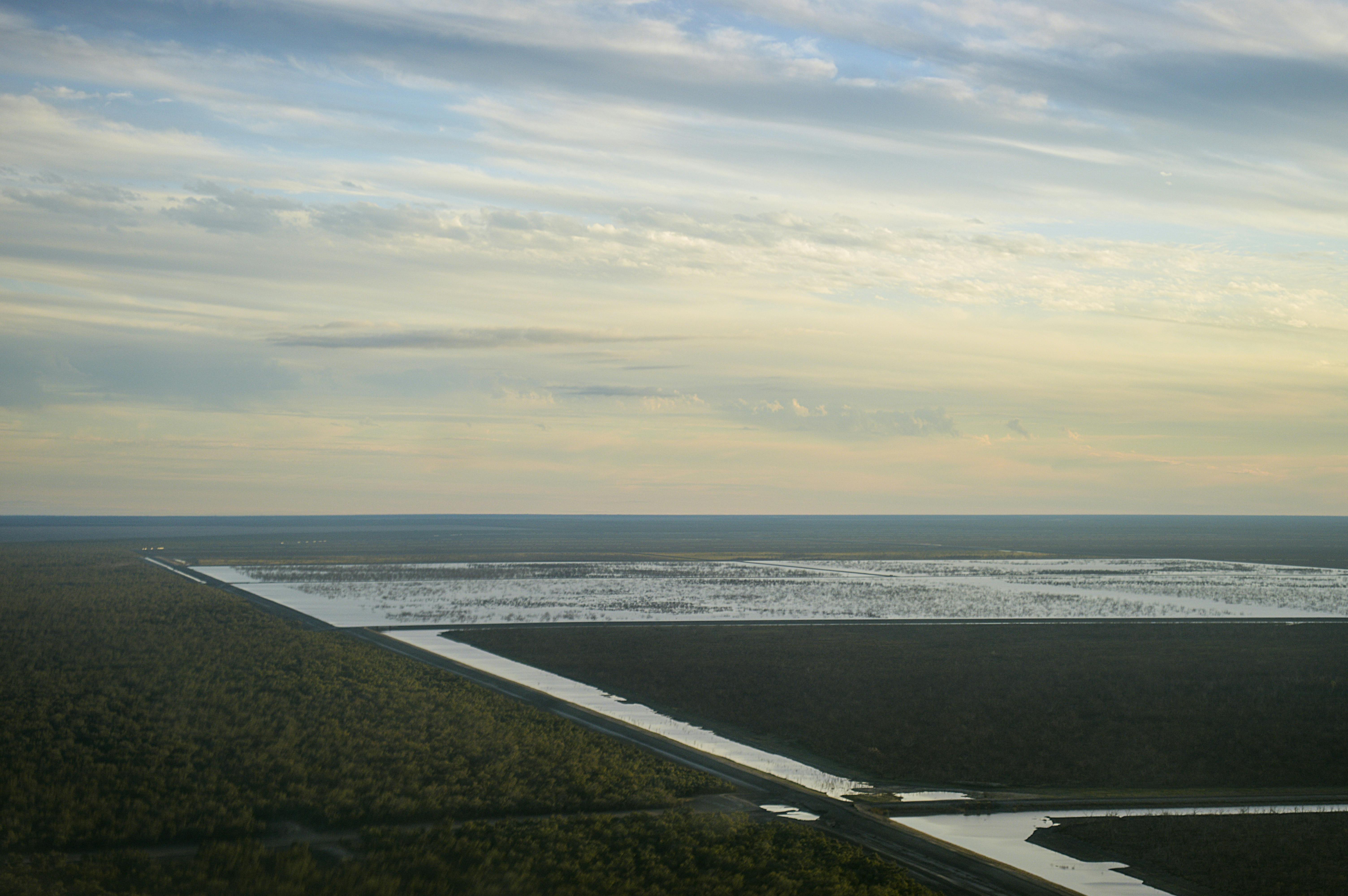 Flood irrigation in the northern basin