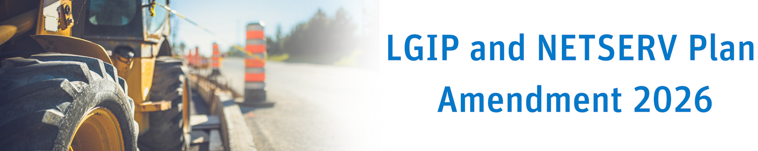 Tractor moving through road construction site - LGIP Amendment 2026